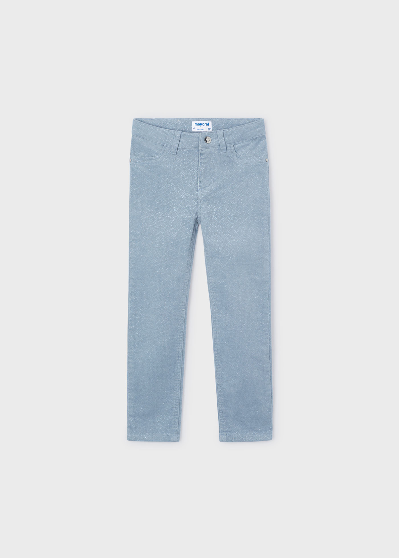 Pantaloni reiat sclipici conici fetita