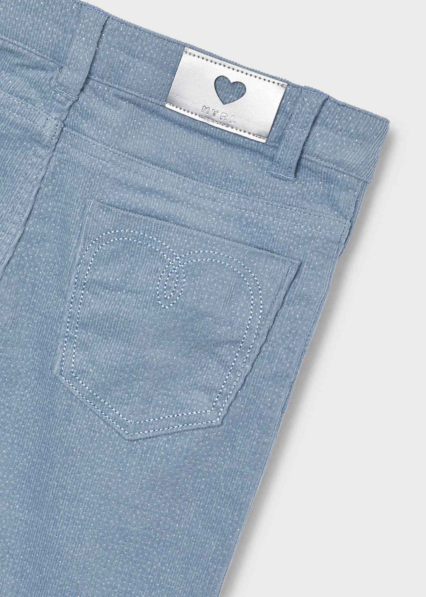 Pantaloni reiat sclipici conici fetita