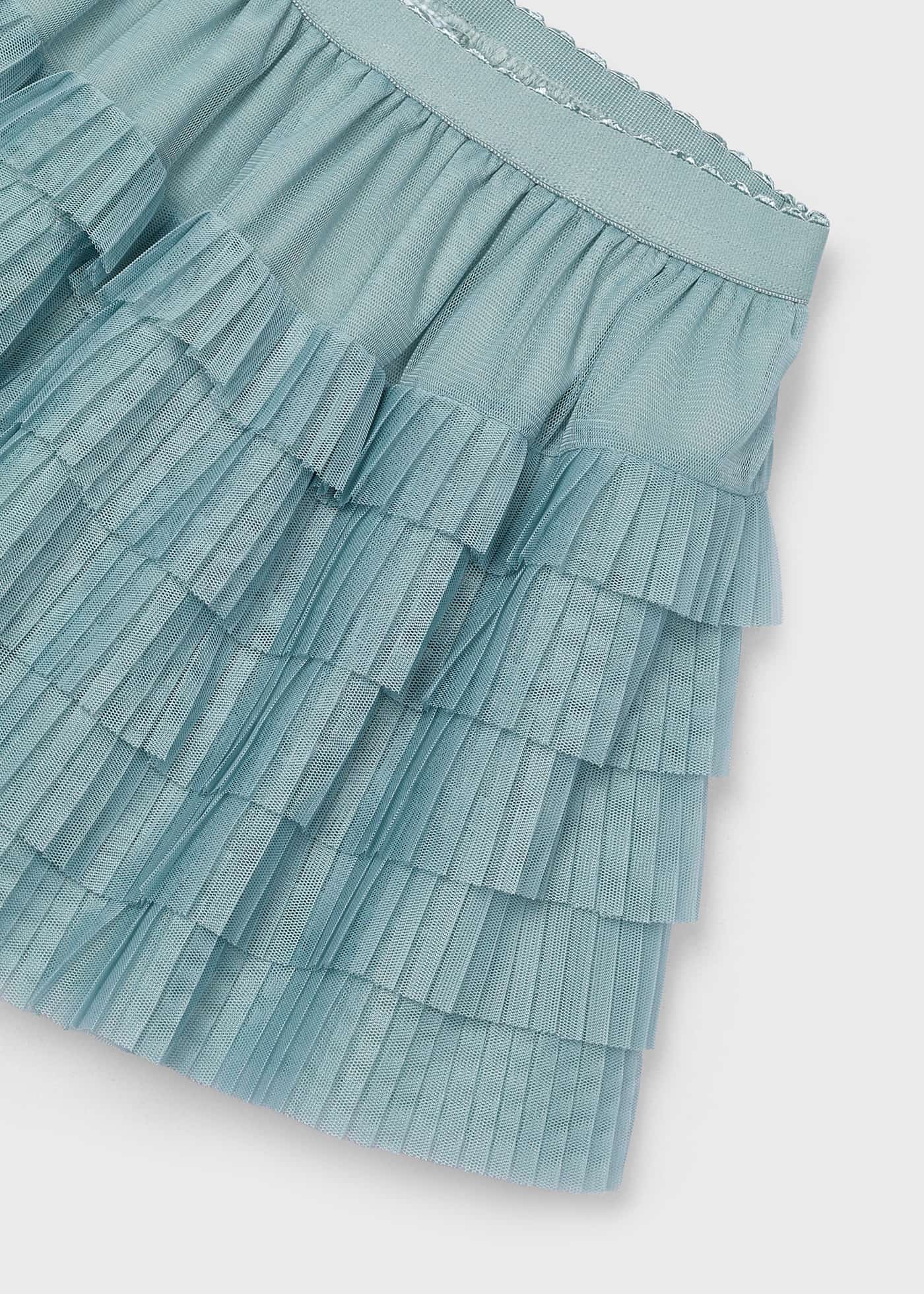Gonna tulle plissettato bambina