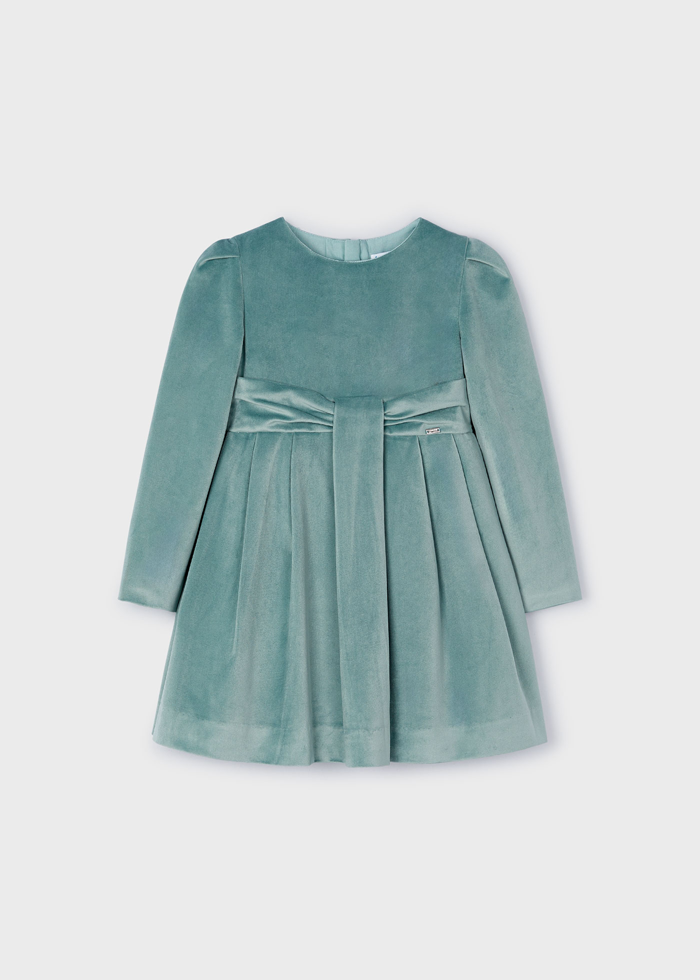 Girl Pleated Velvet Dress