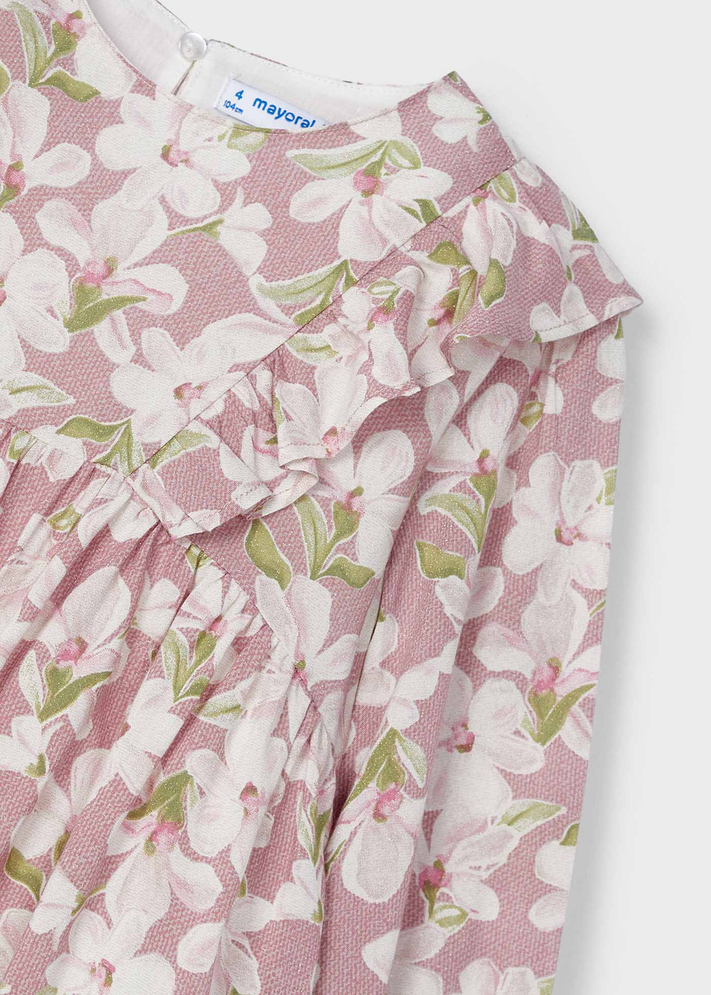 Robe imprimée florale fille