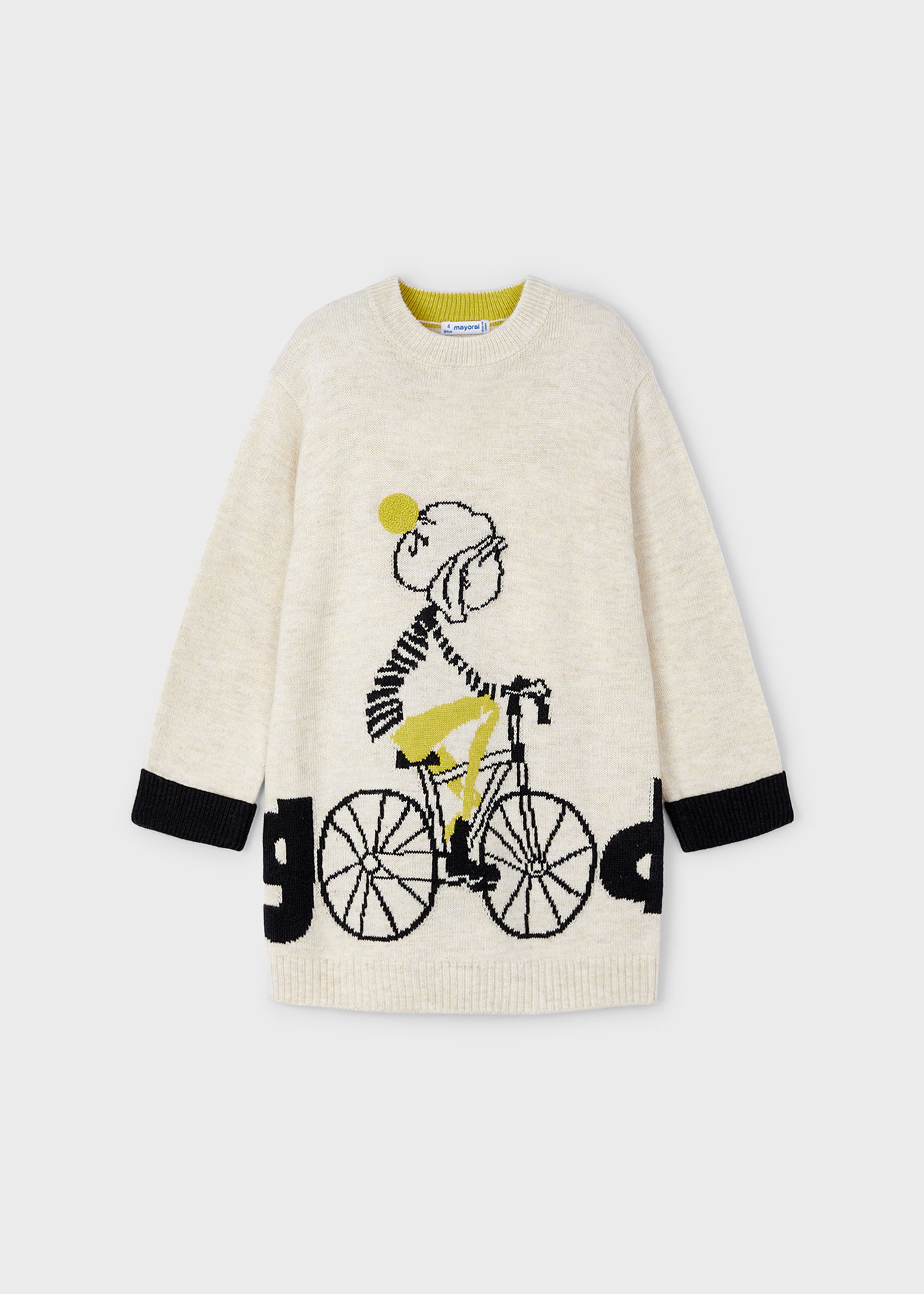 Girl Knit Bike Sweater Dress