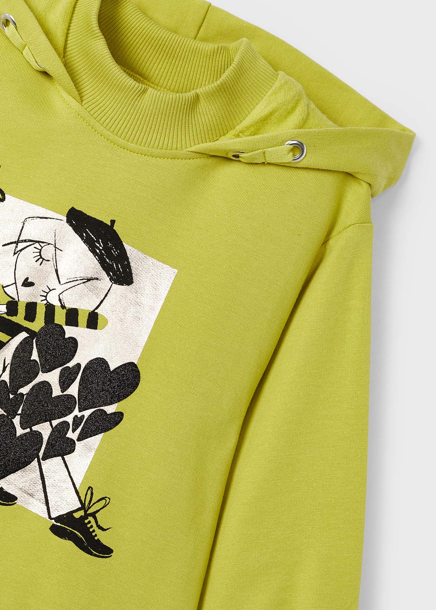Vestito cappuccio casual bambina