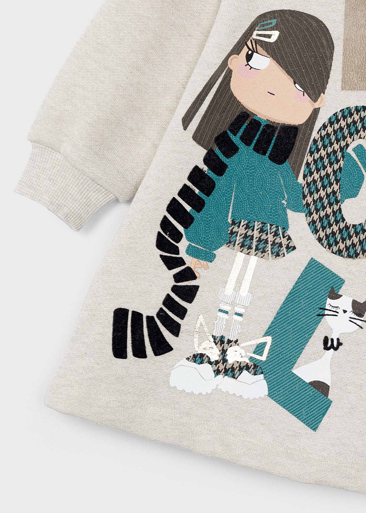 Girl Print Jumper Dress