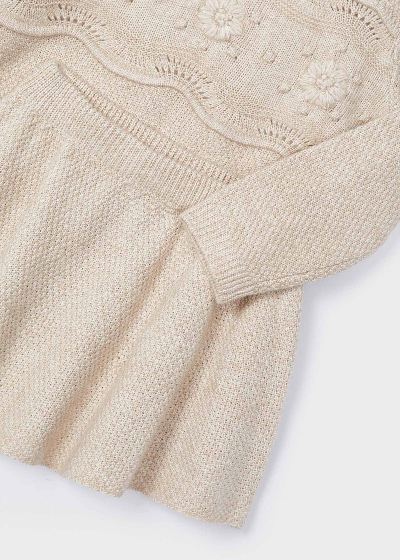 Conjunto saia e camisola tricot menina