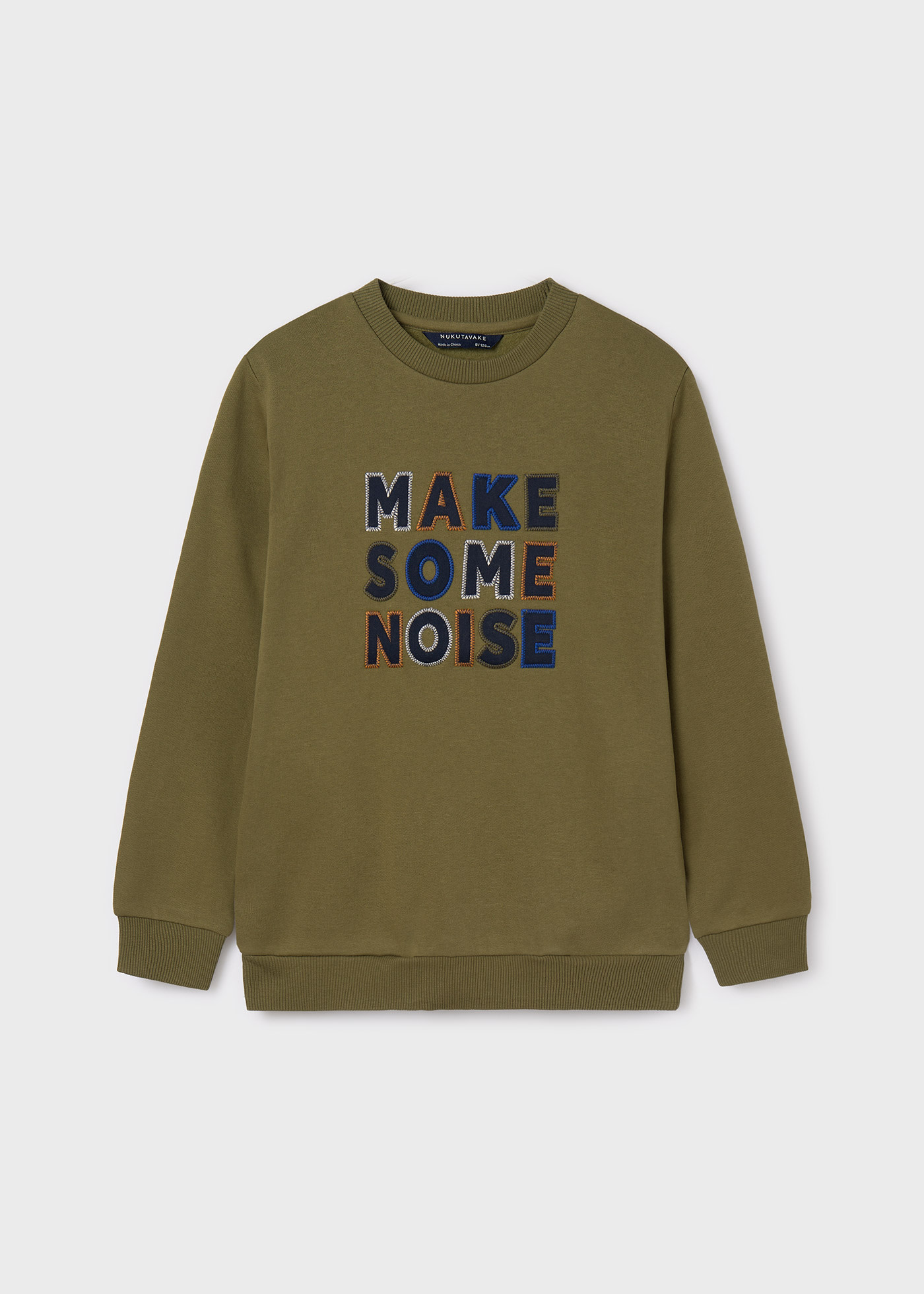 Boy Embroidered Text Jumper