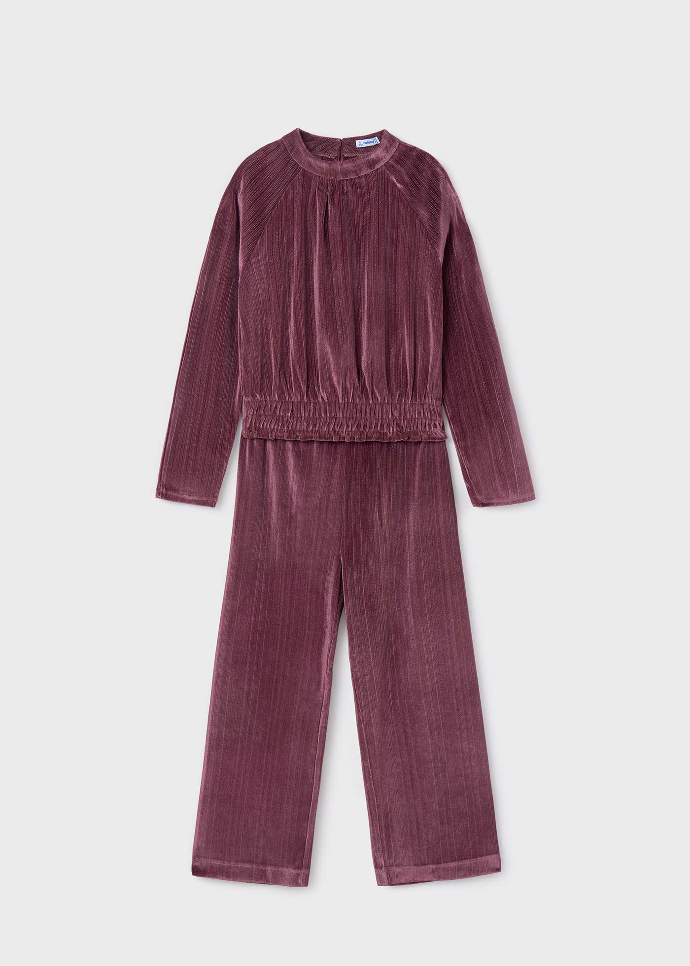 Girl Velvet Top and Pants Set