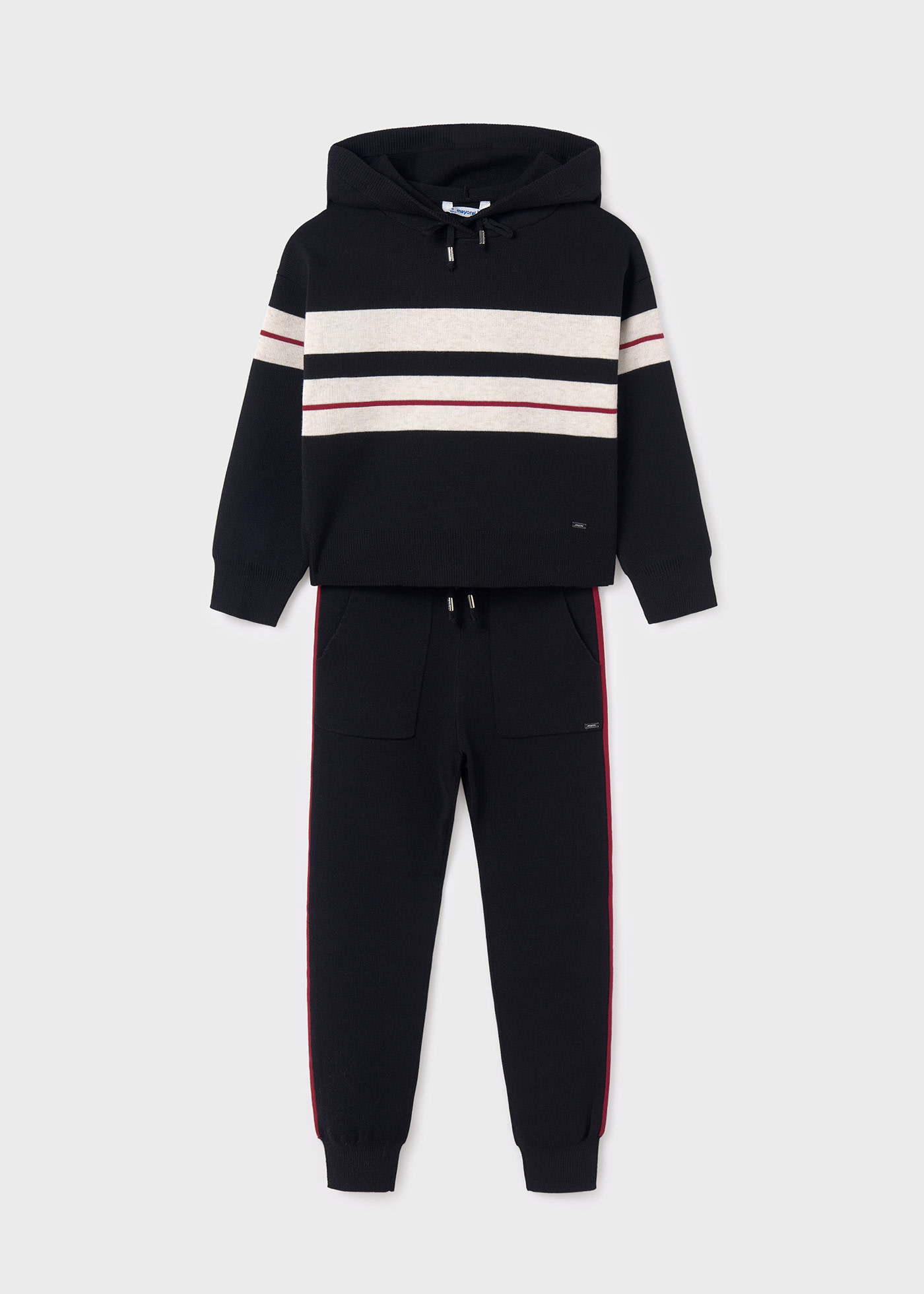 Girl Striped Tracksuit Set