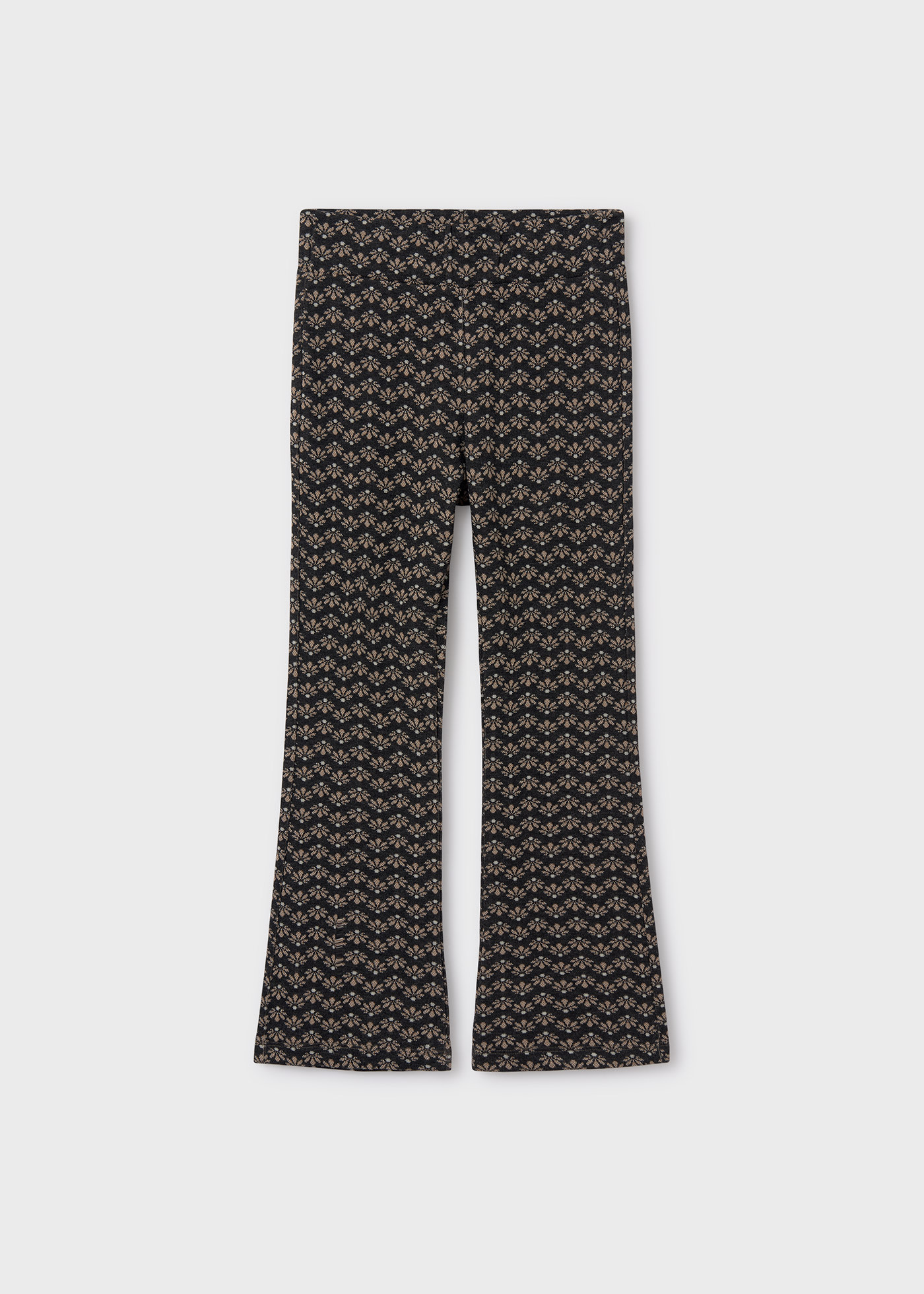 Legging jacquard évasé fille