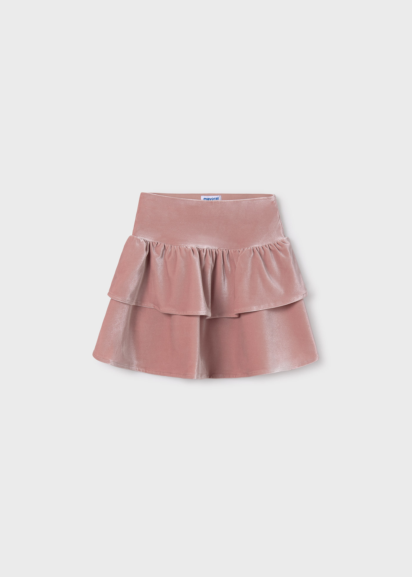 Girl Ruffle Velvet Skirt