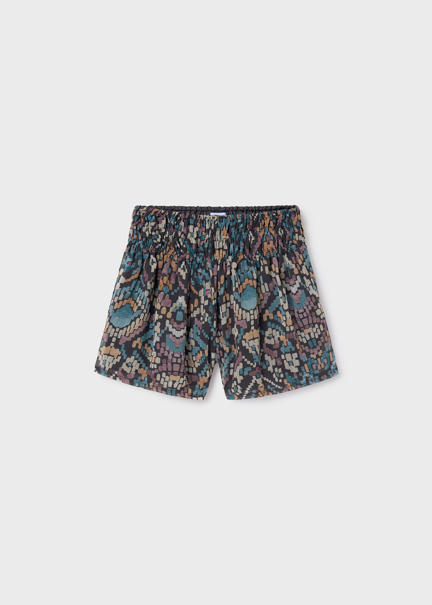 Pantaloni scurti cu imprimeu fata