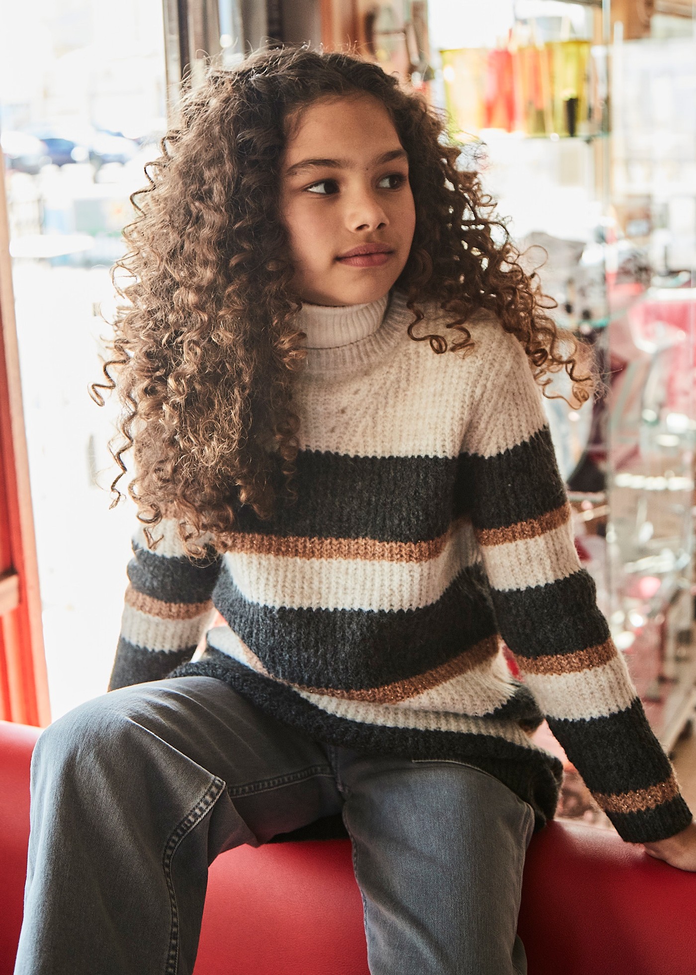 Girl Knit Sweater Dress