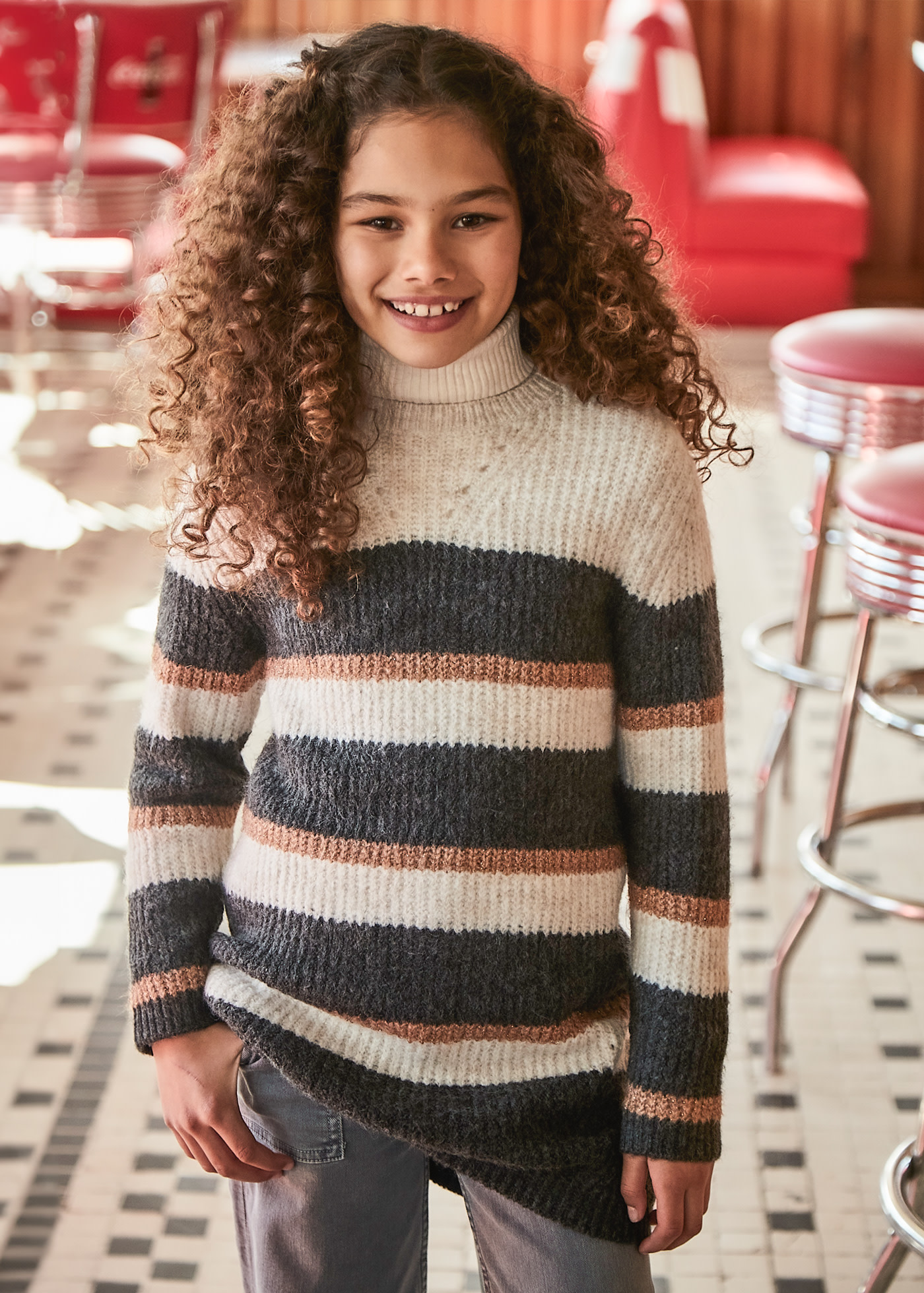 Girl Knit Sweater Dress