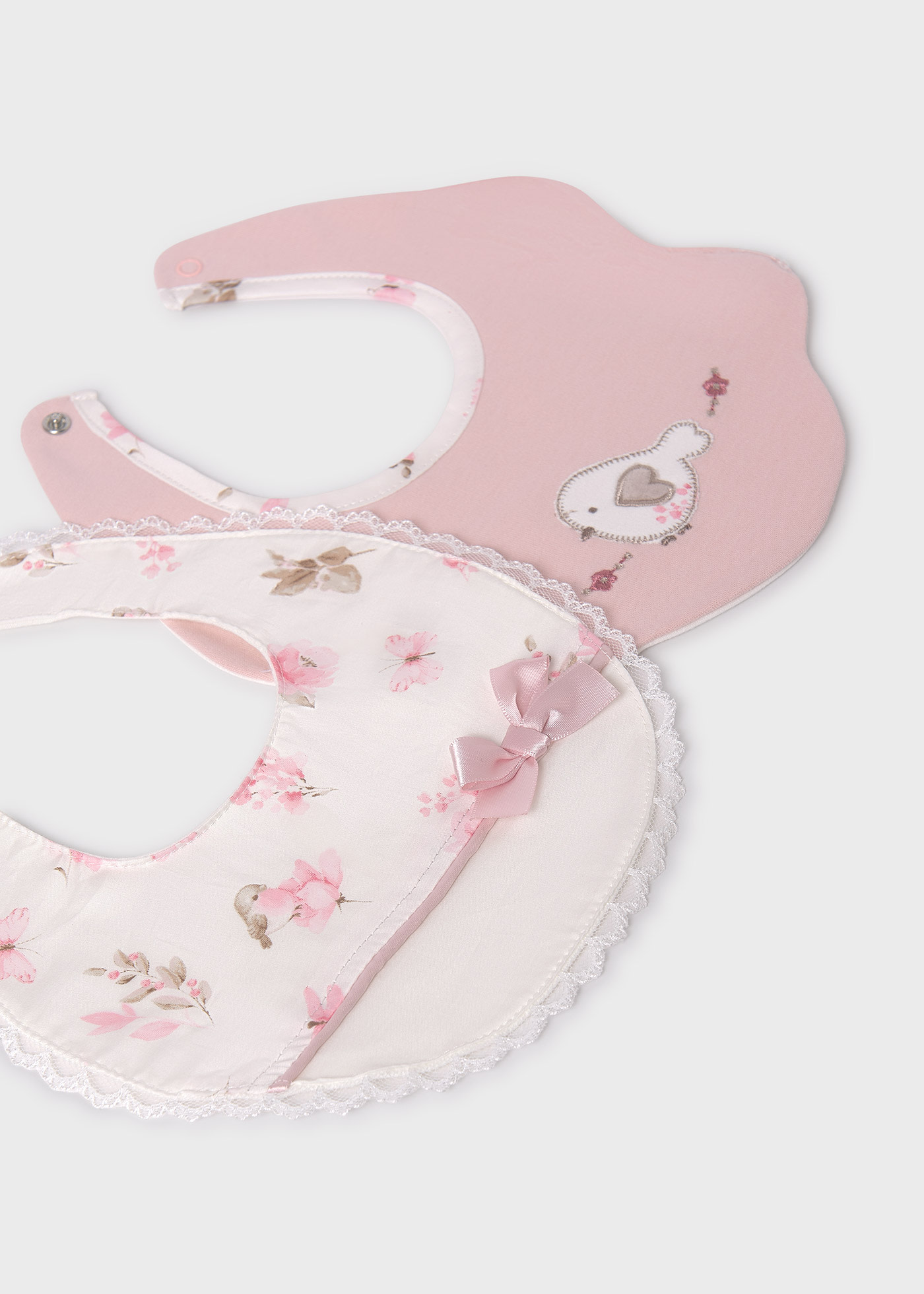 Baby 2-Pack Embroidered Water-Resistant Bibs