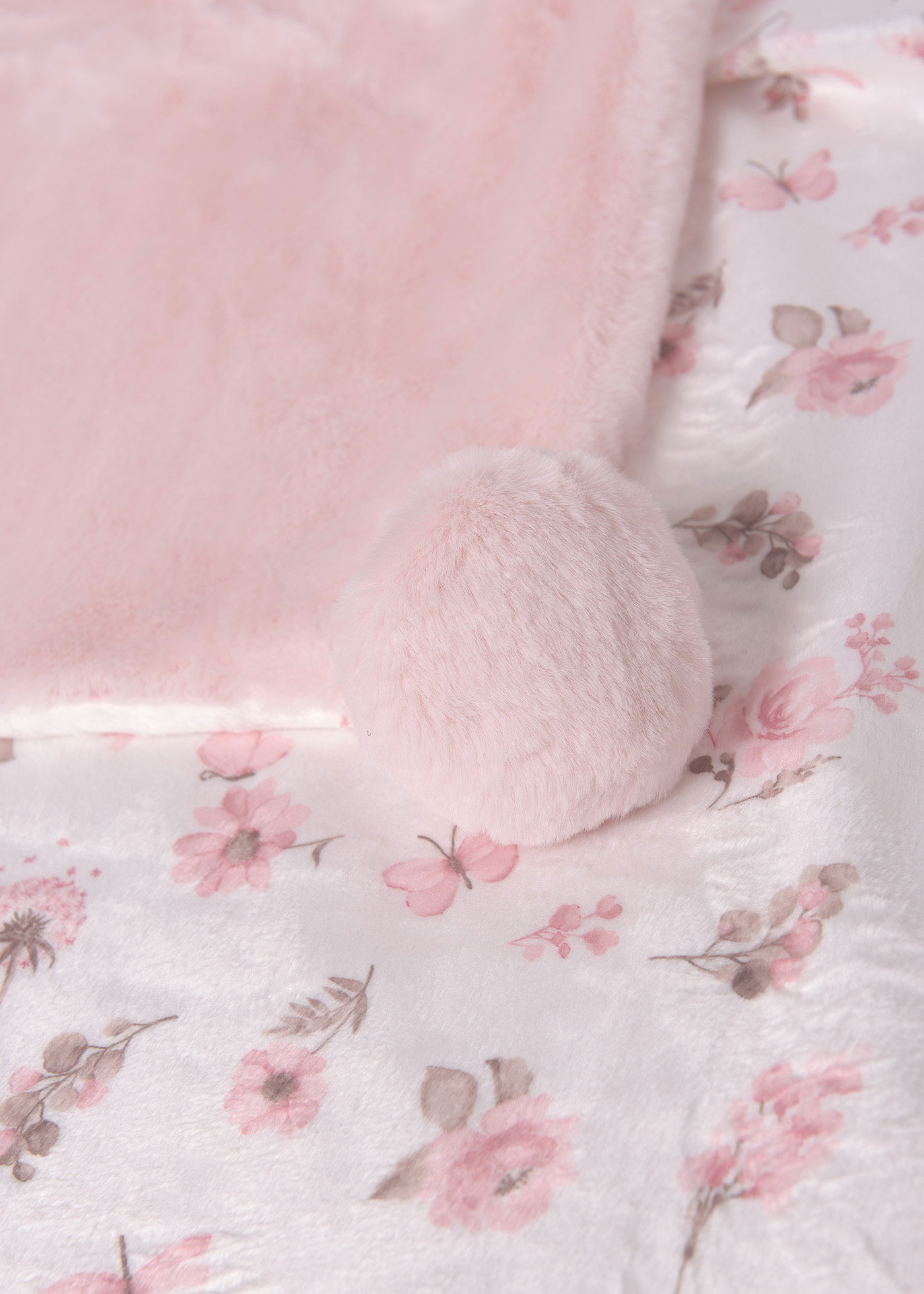 Copertina pompon  neonato