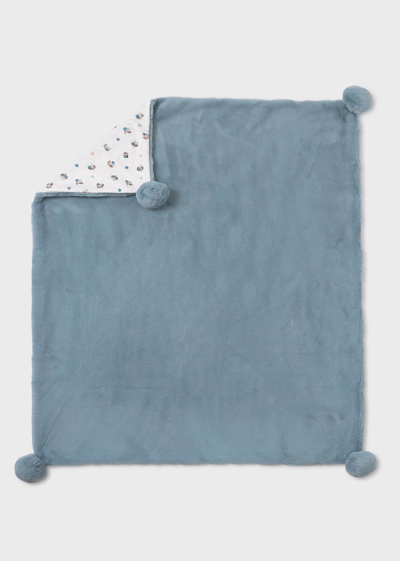 Manta pelo pompons bebé