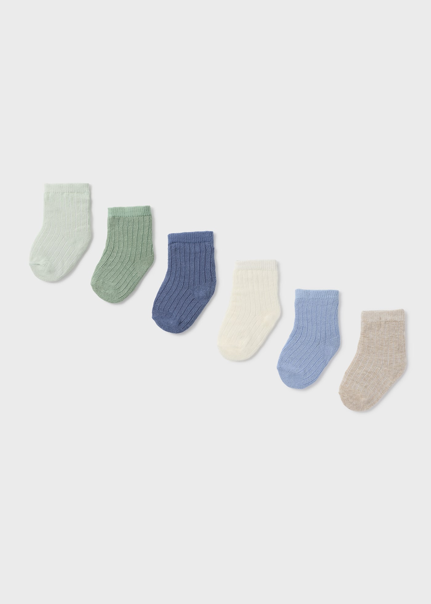 6-er Pack Socken einfarbig Neugeborene Jungen