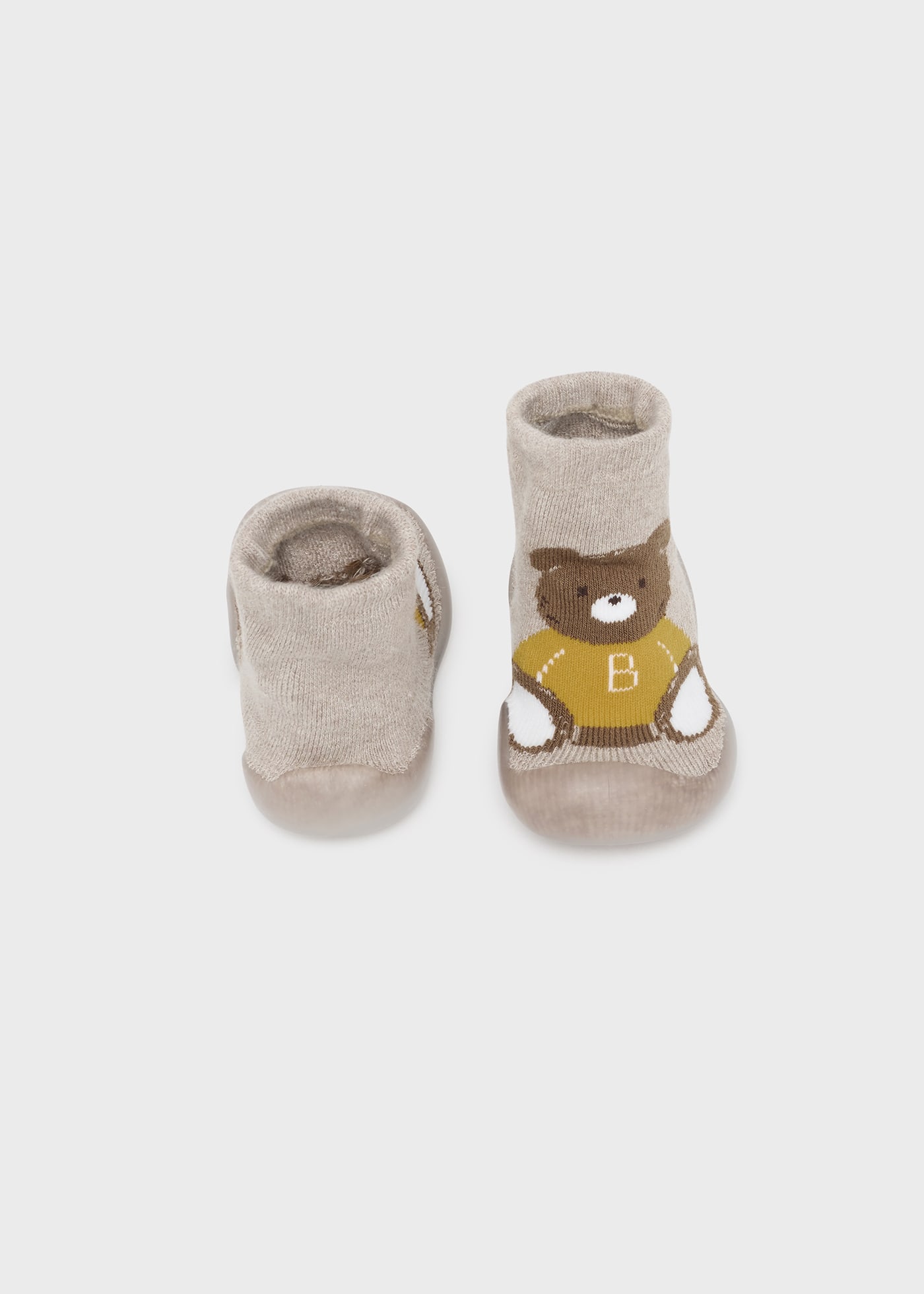 Newborn Boy Non-Slip Bear Socks