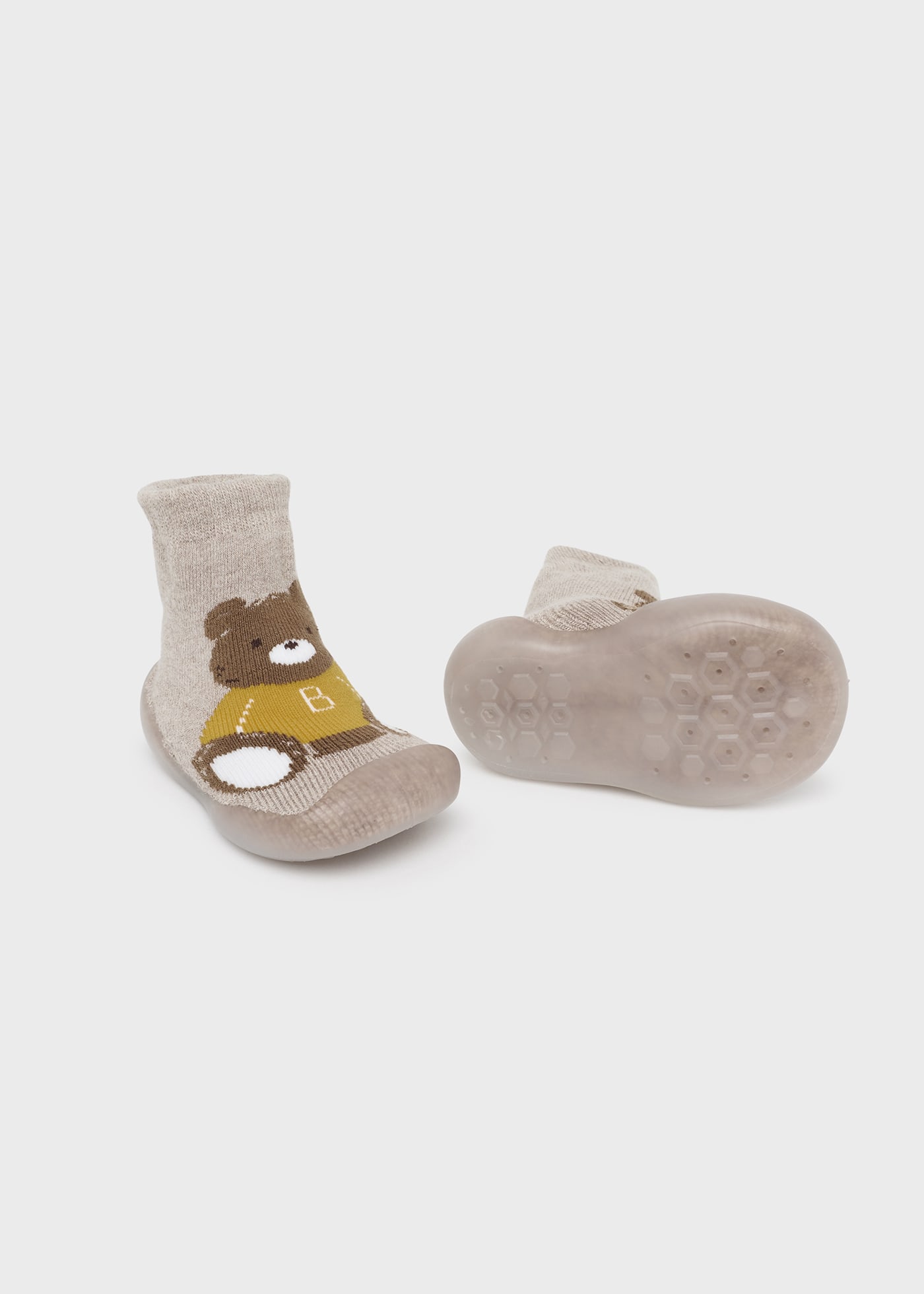 Newborn Boy Non-Slip Bear Socks