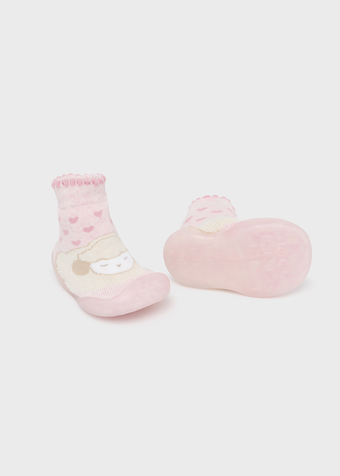 Meia sola silicone recém nascido