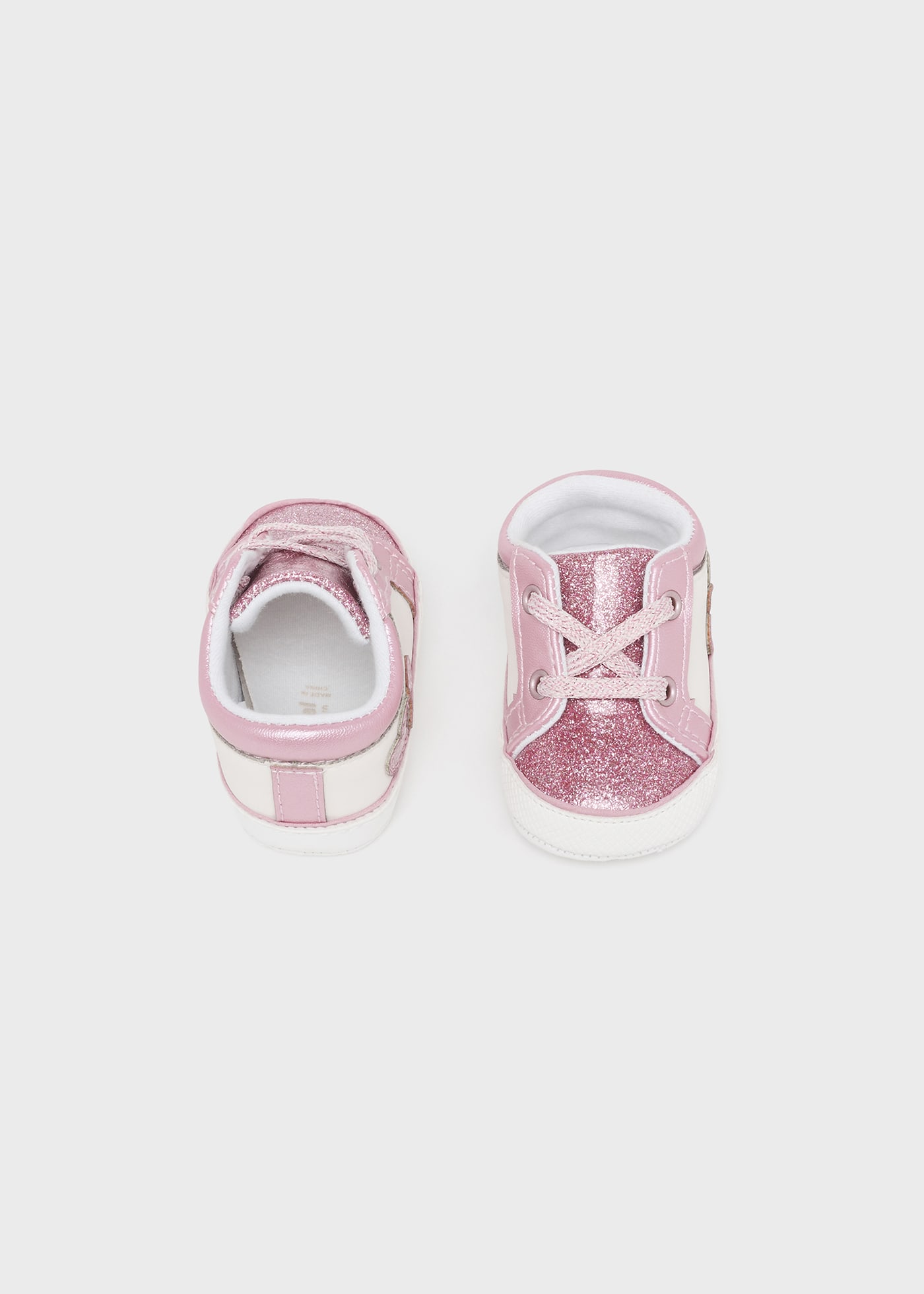 Newborn Girl Glitter Sneakers