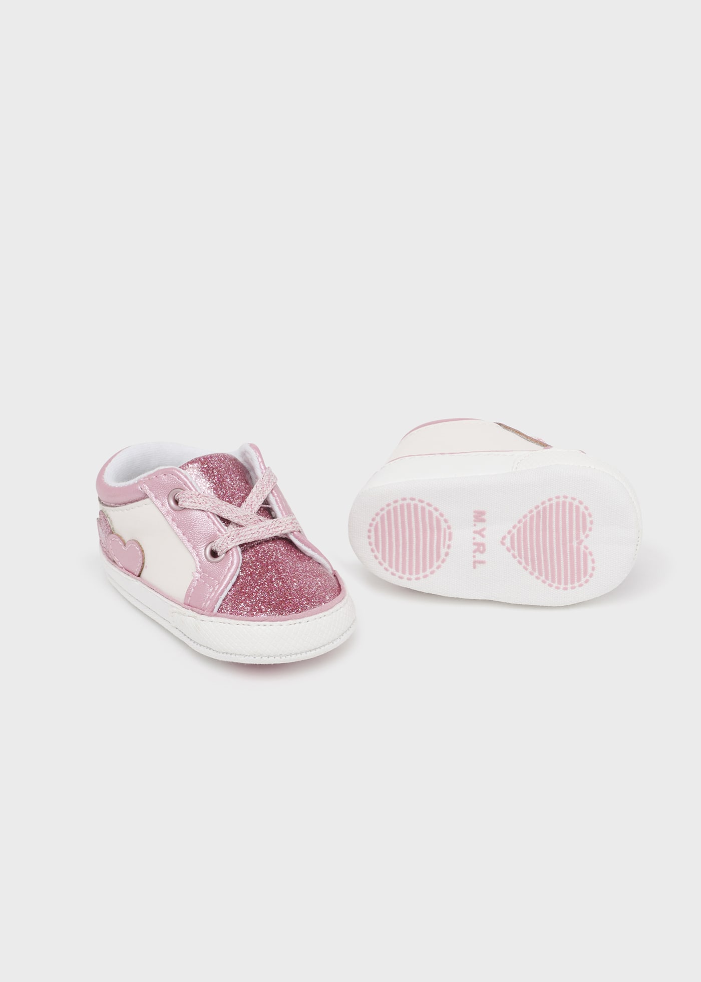 Newborn Girl Glitter Sneakers