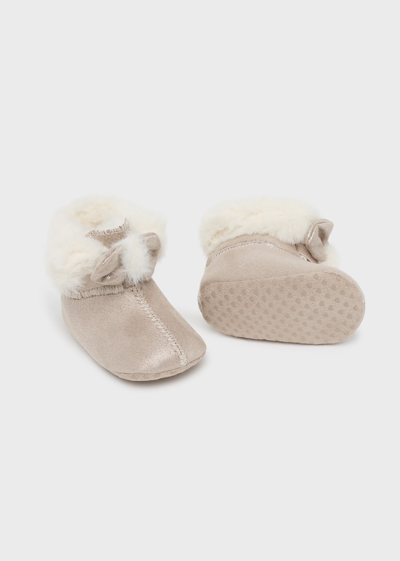 Newborn Girl Fur Ankle Boots