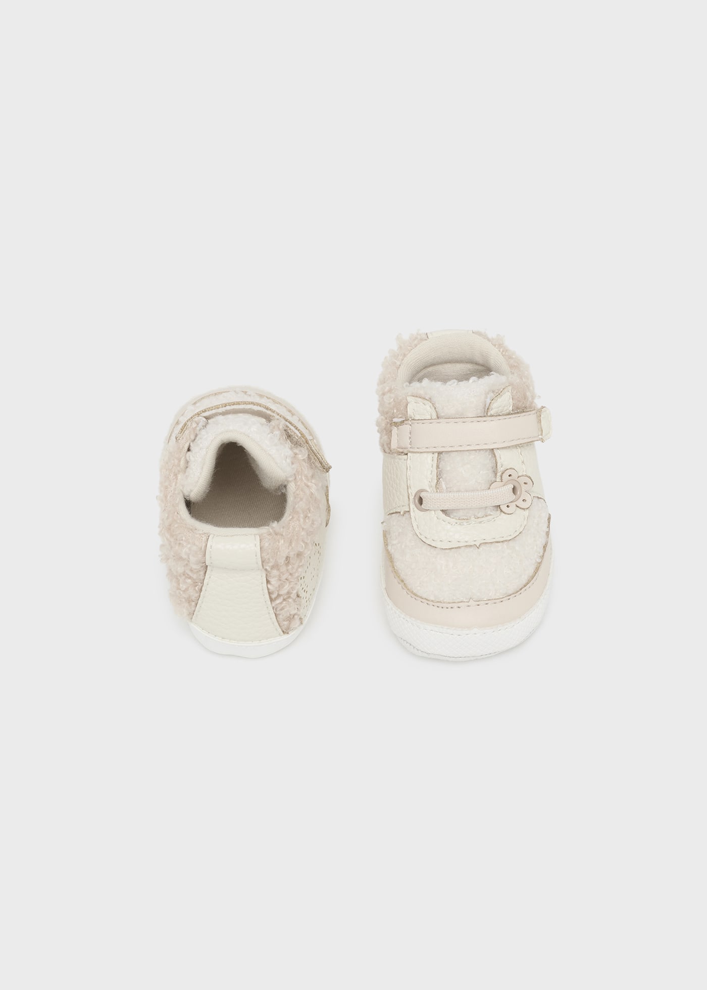 Newborn Girl Ankle Boots Off white Mayoral