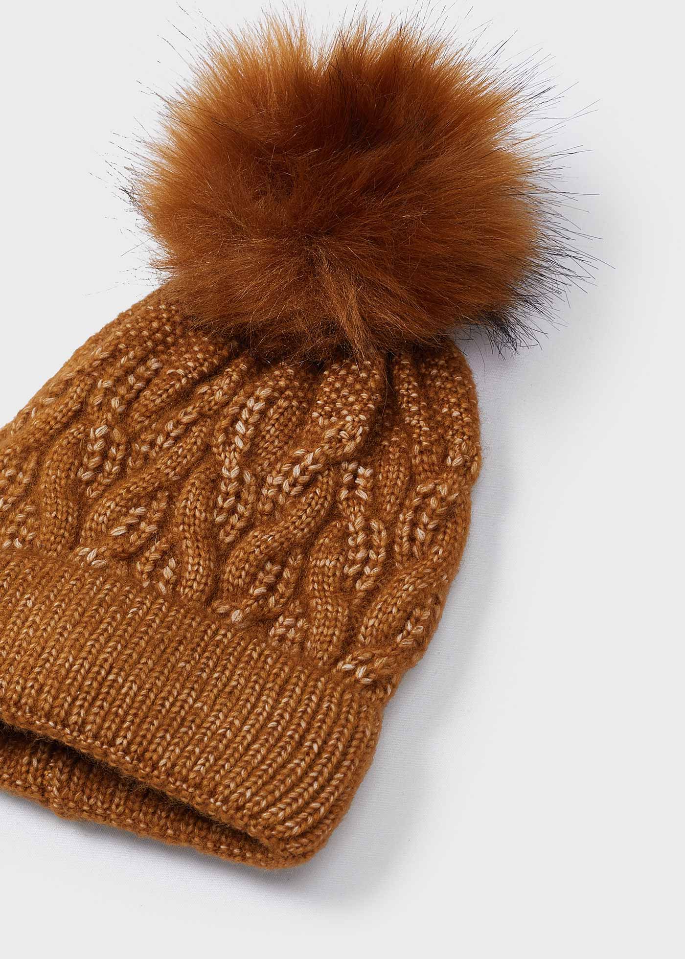 Gorro pompón niña