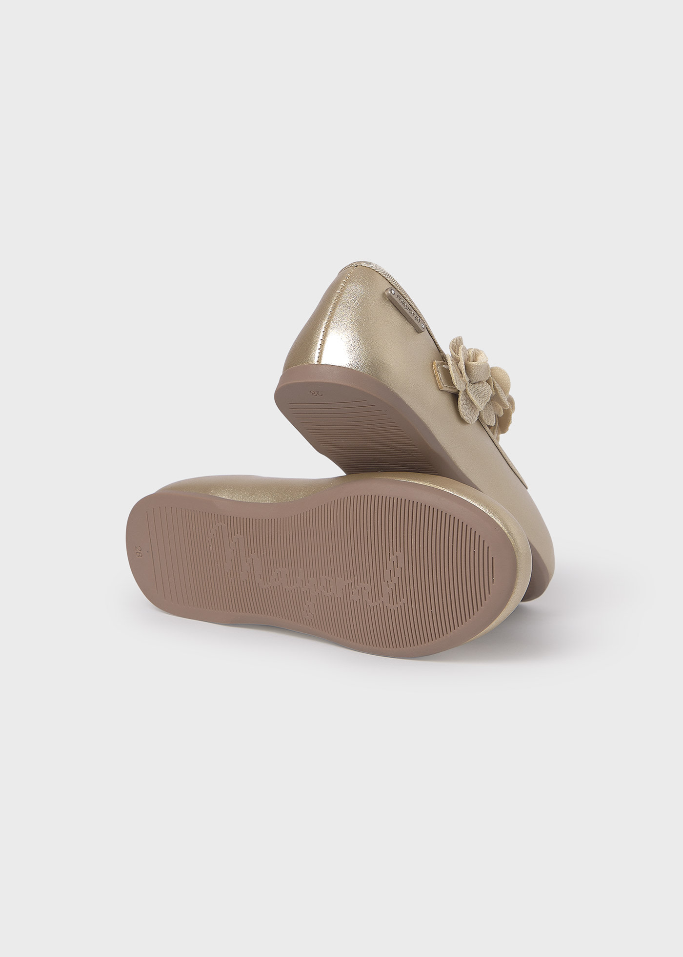 Ballerine effetto metallizzato bambina