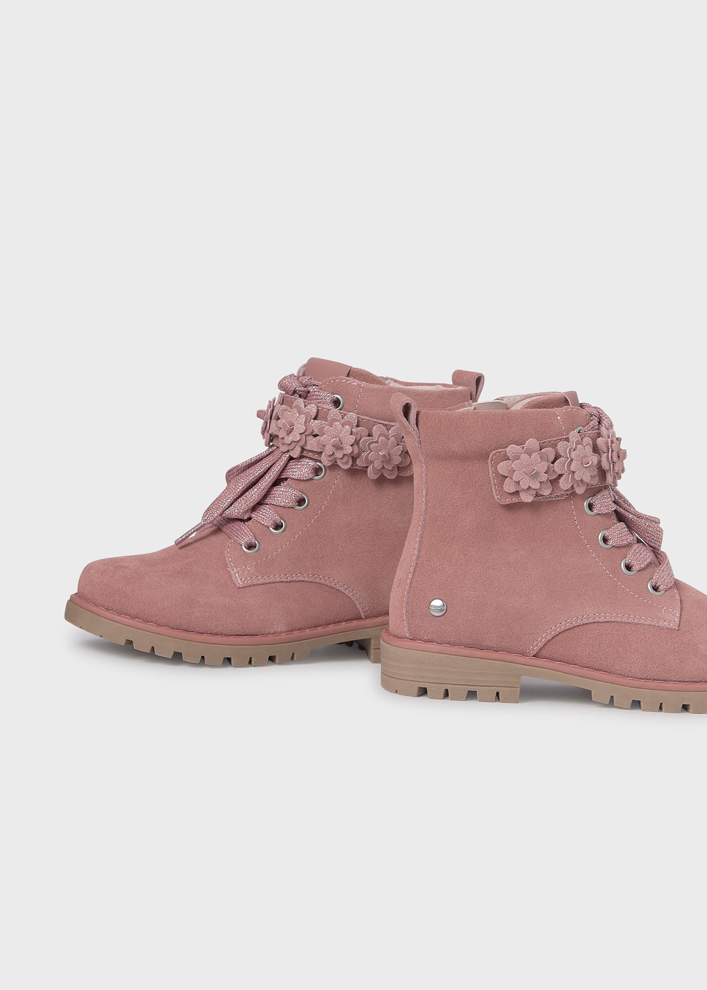 Girl Suede Biker Boots