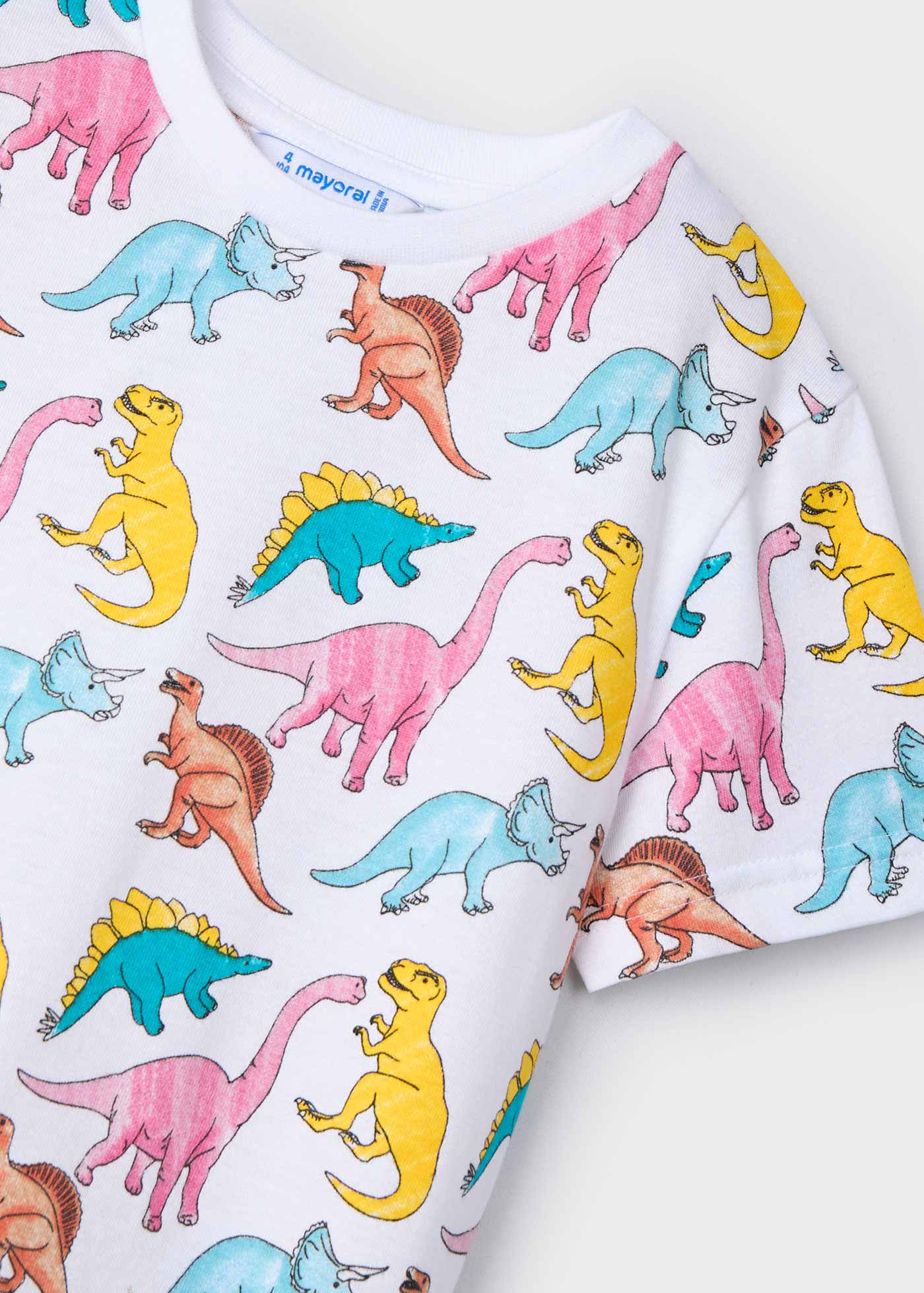 Camiseta estampada dinosaurios niño