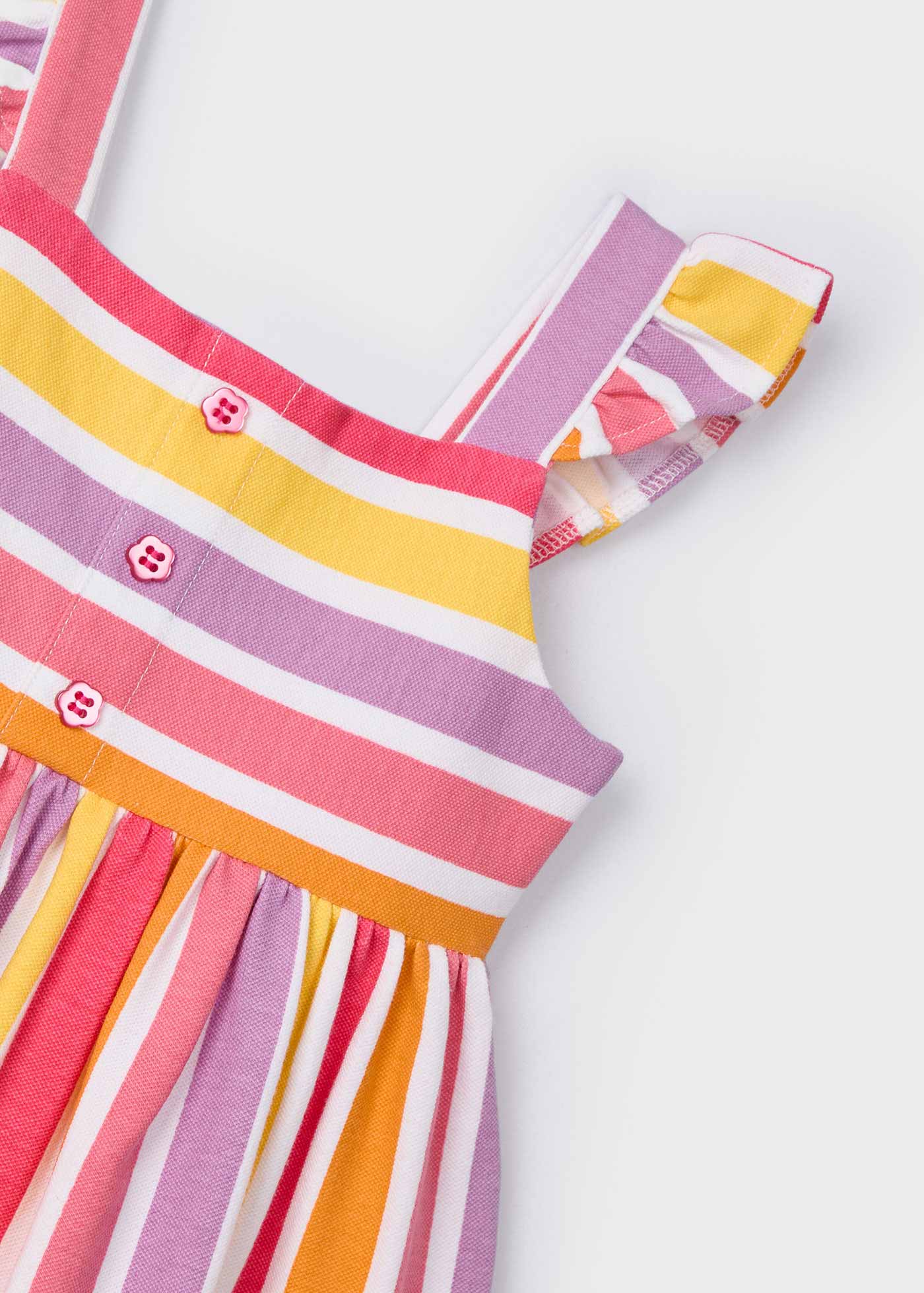 Vestido riscas menina