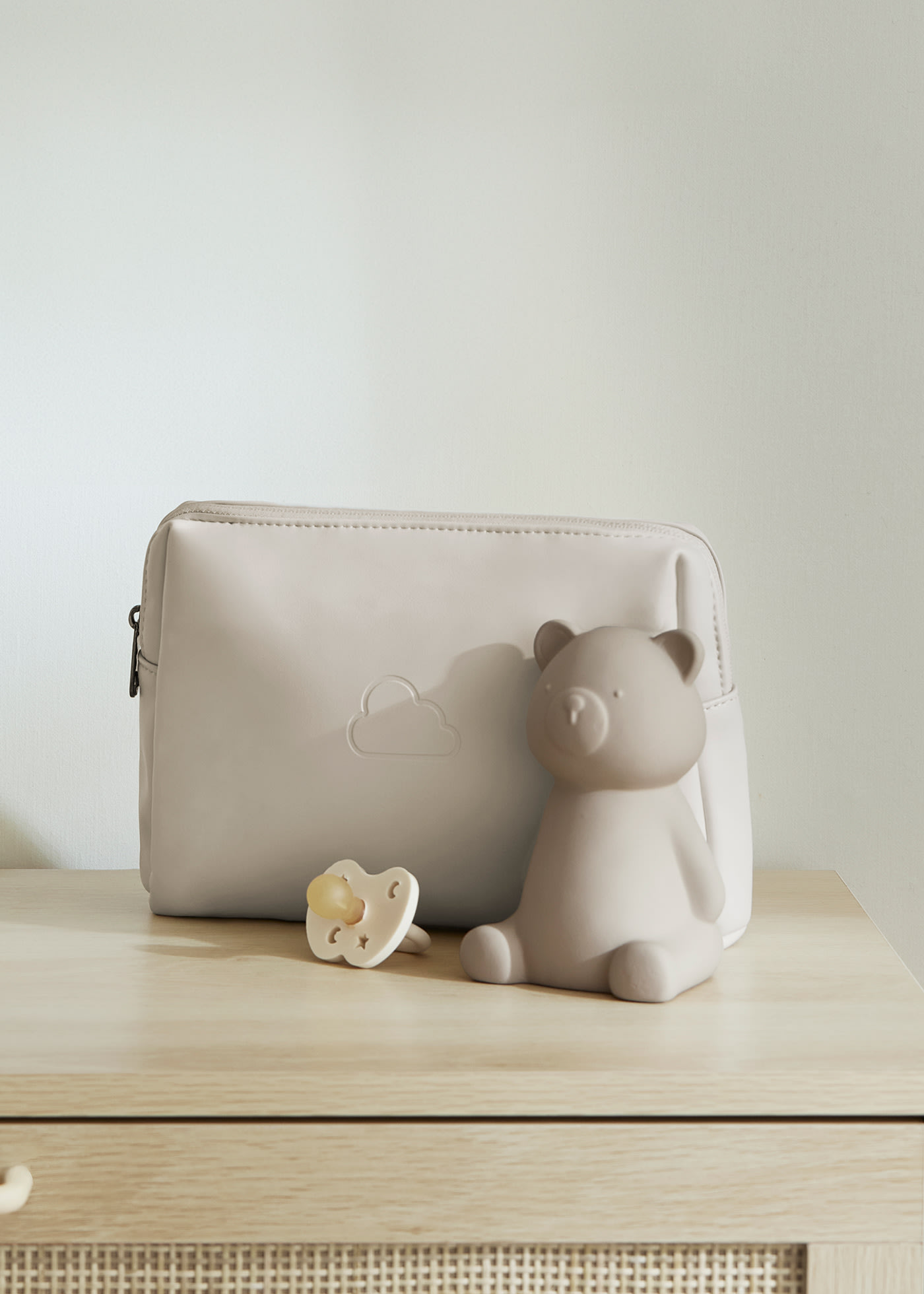 Necessaire porta toalhitas com muda fraldas bebé