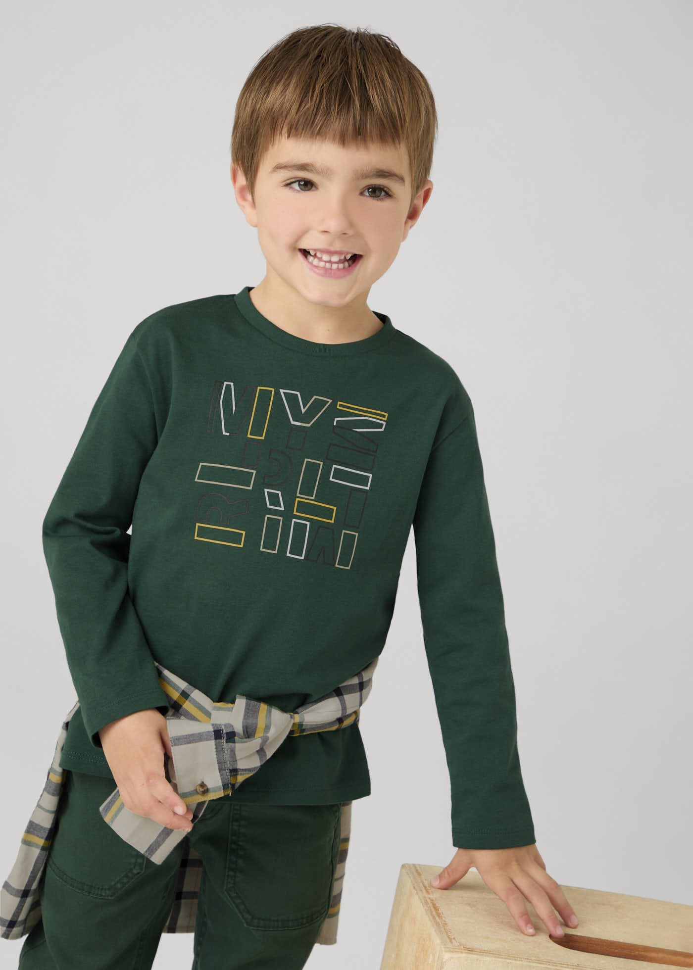 Boy Basic Letters T-Shirt