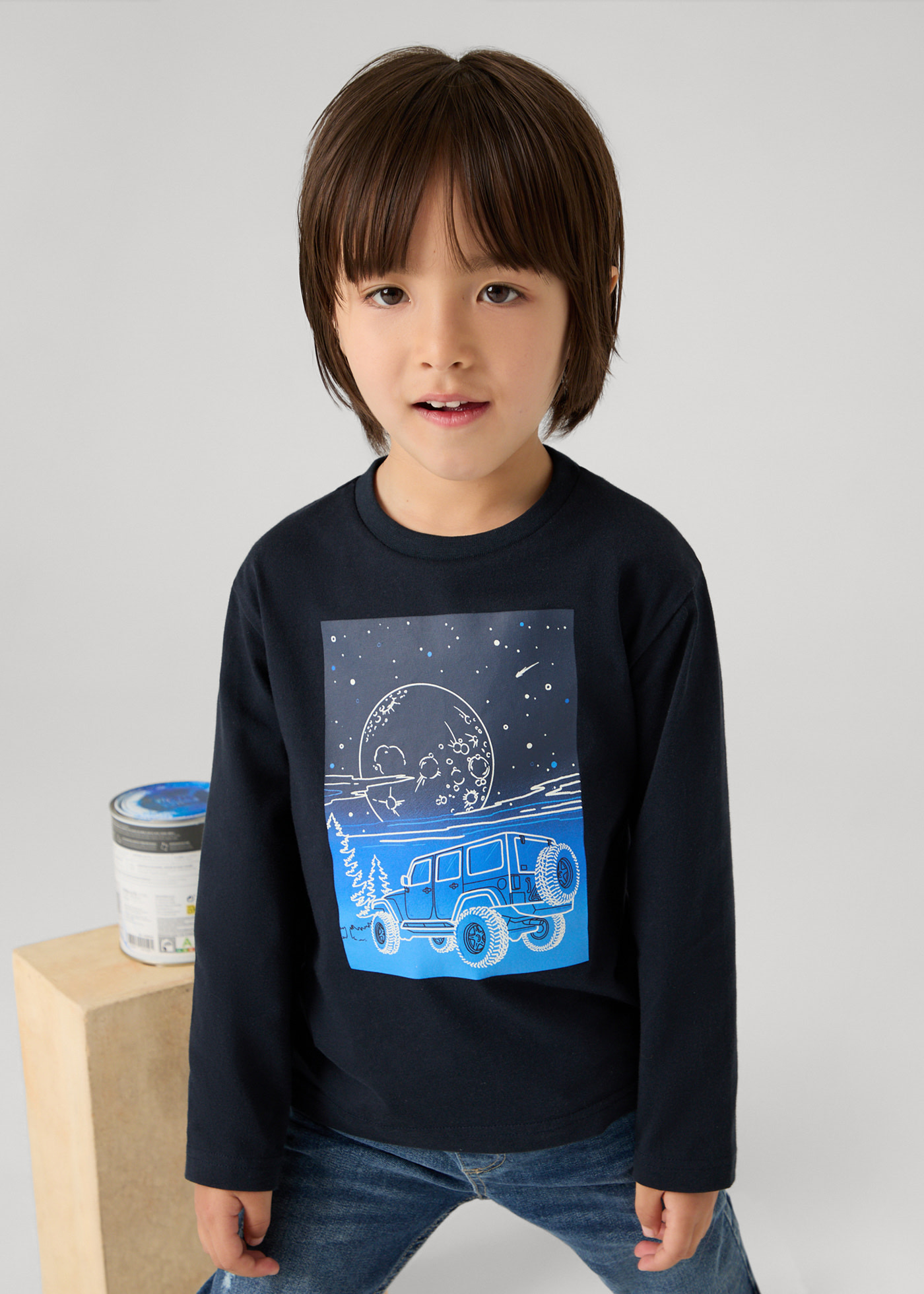 Boy Glow in the Dark Print T-Shirt