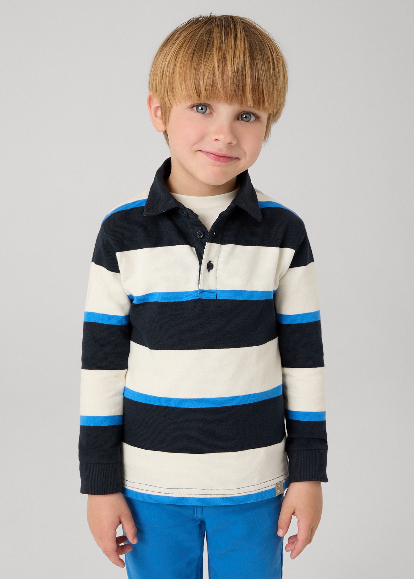 Boy Striped Polo Shirt