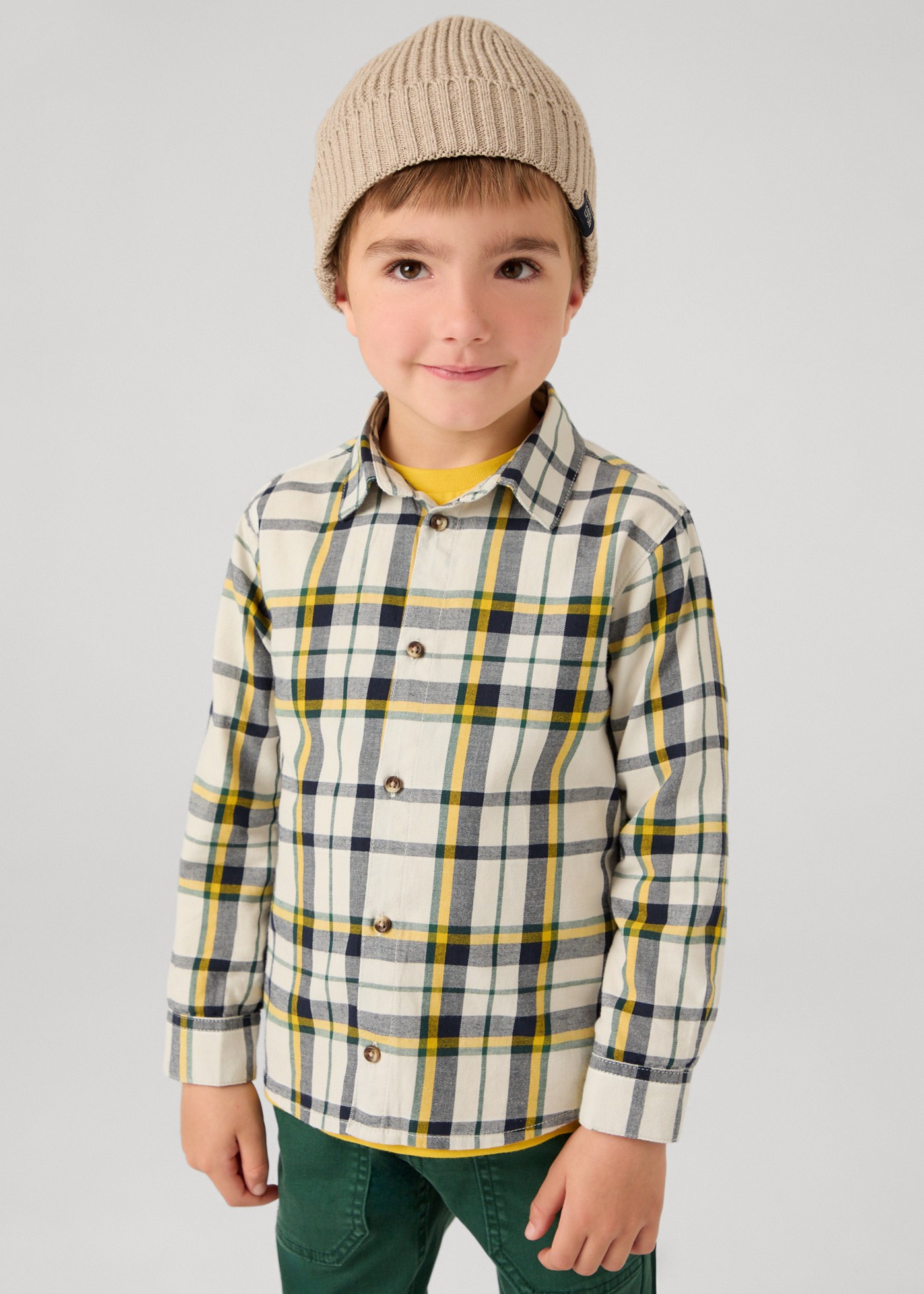 Camisa cuadros niño