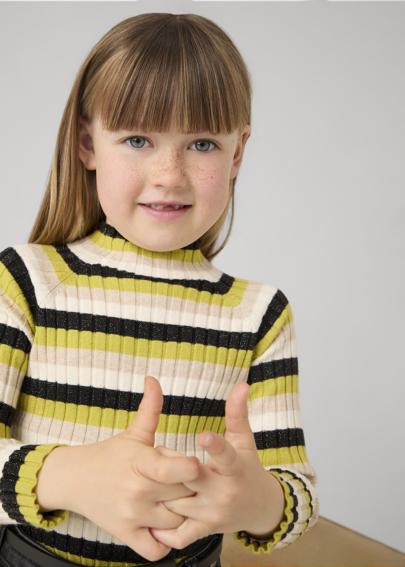 Girl Ribbed Turtleneck