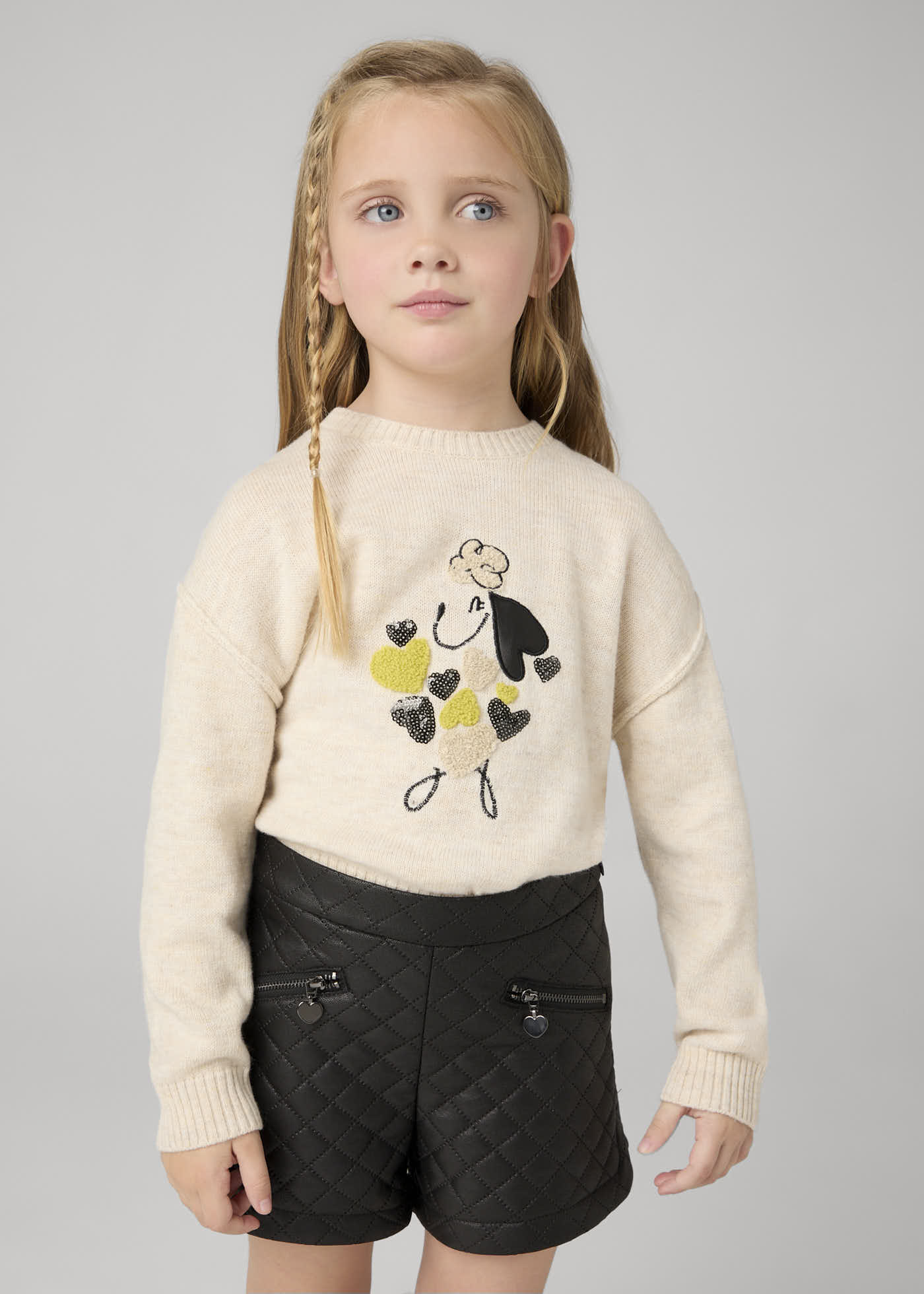 Pantaloncino imbottito bambina