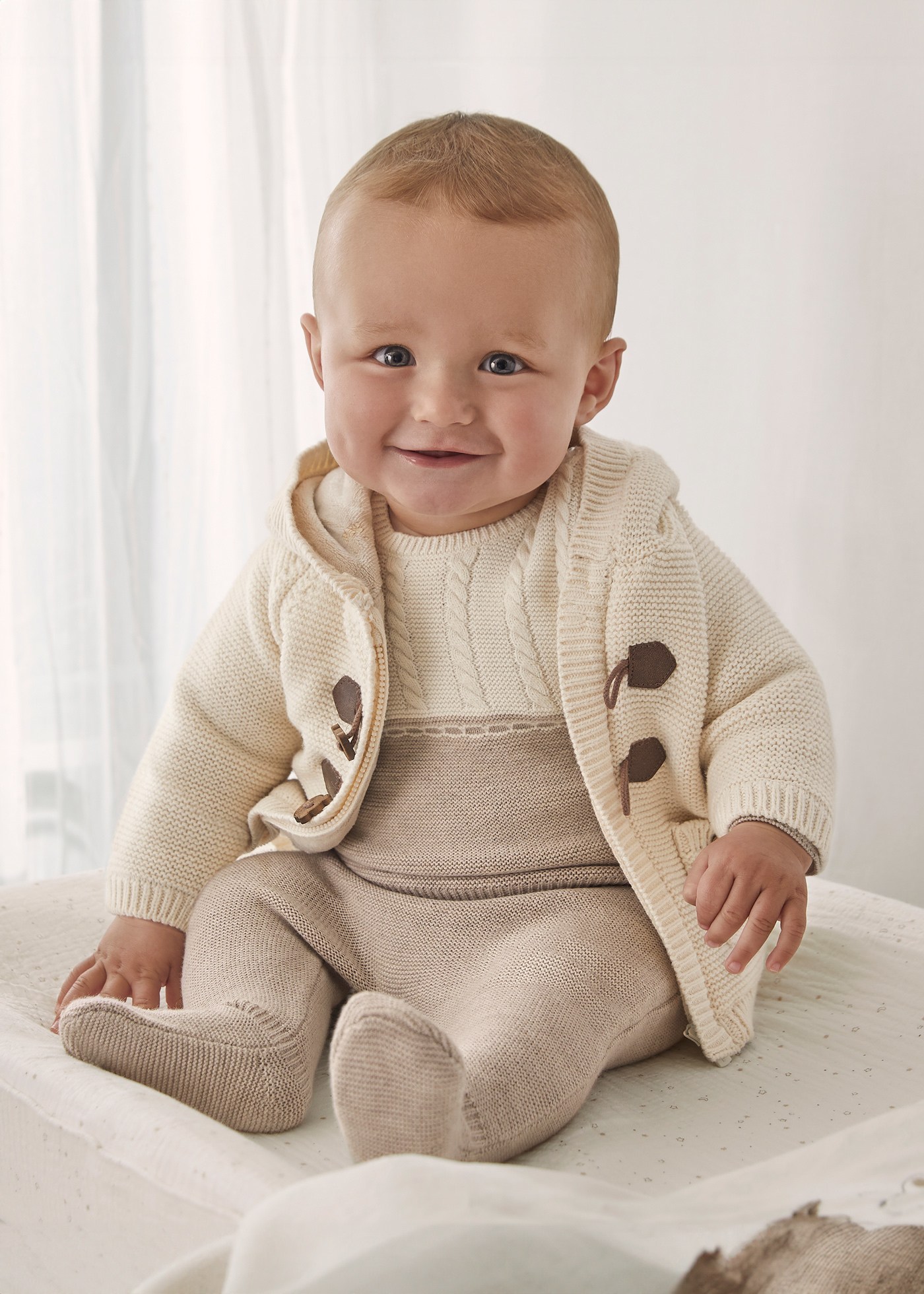 Newborn Boy Lined Cardigan