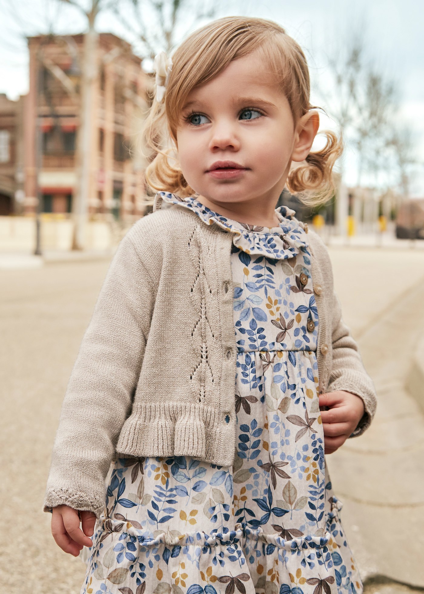 Baby Knit Ruffled Cardigan