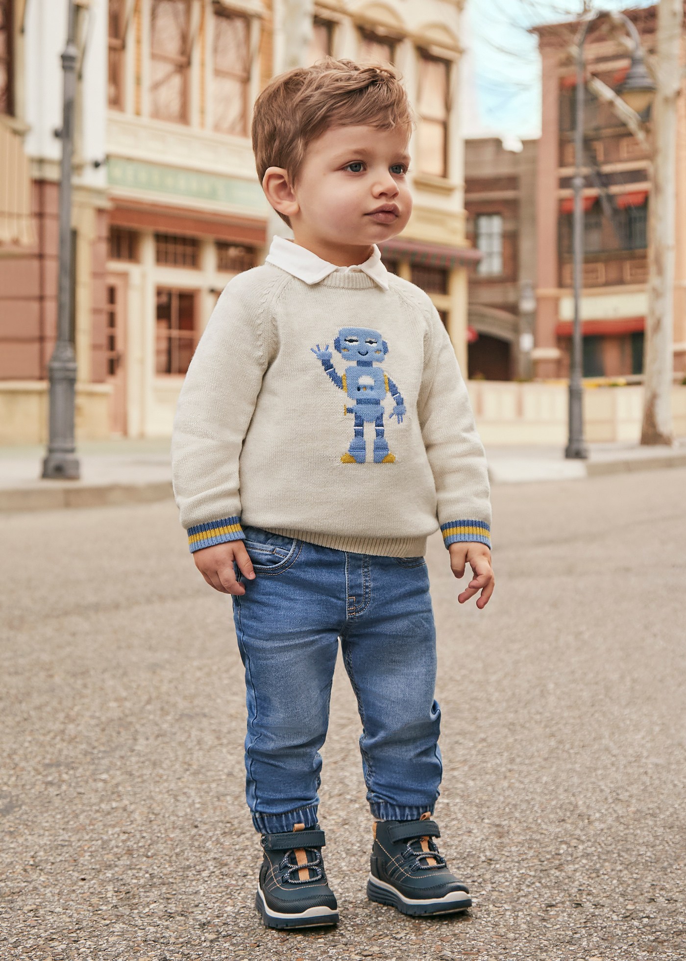 Pantalon en denim jogger bébé