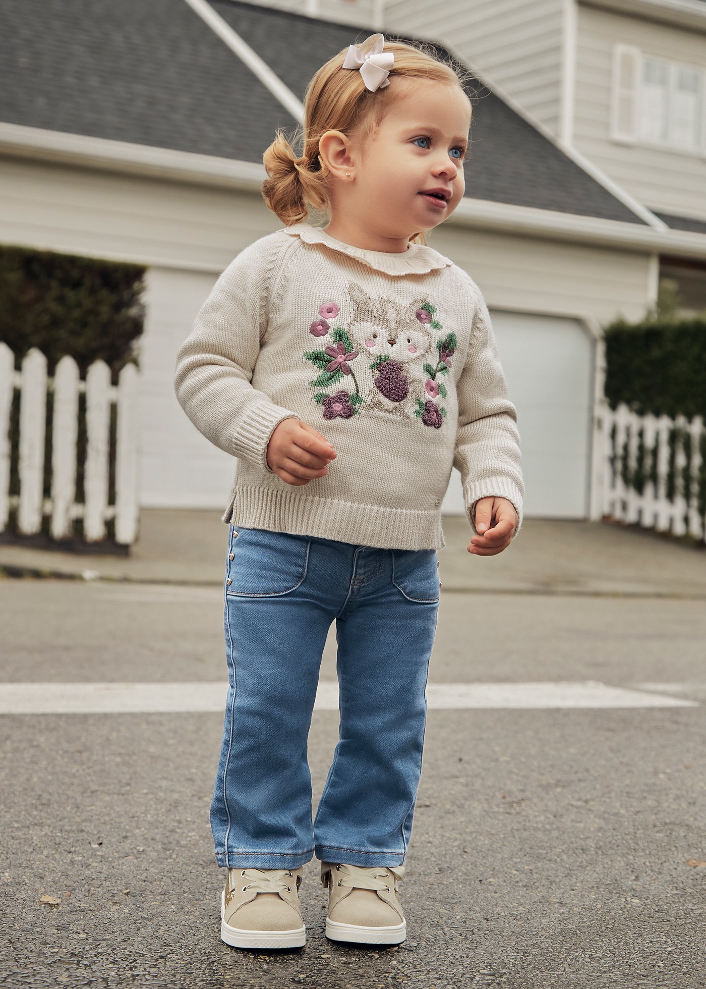 Pantalon en denim évasé bébé