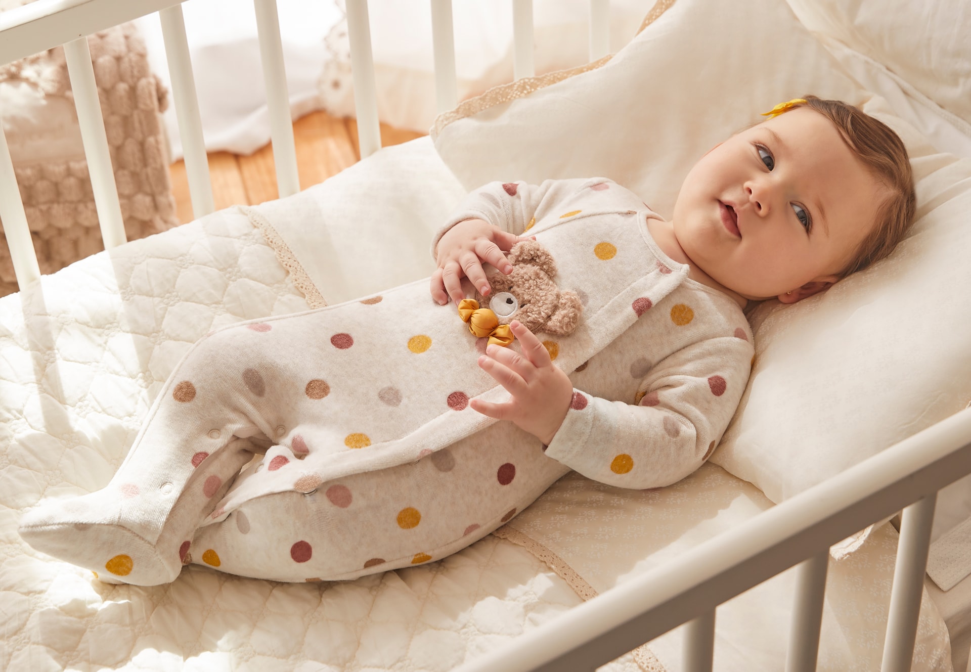 Newborn Velour One-Piece with Collar