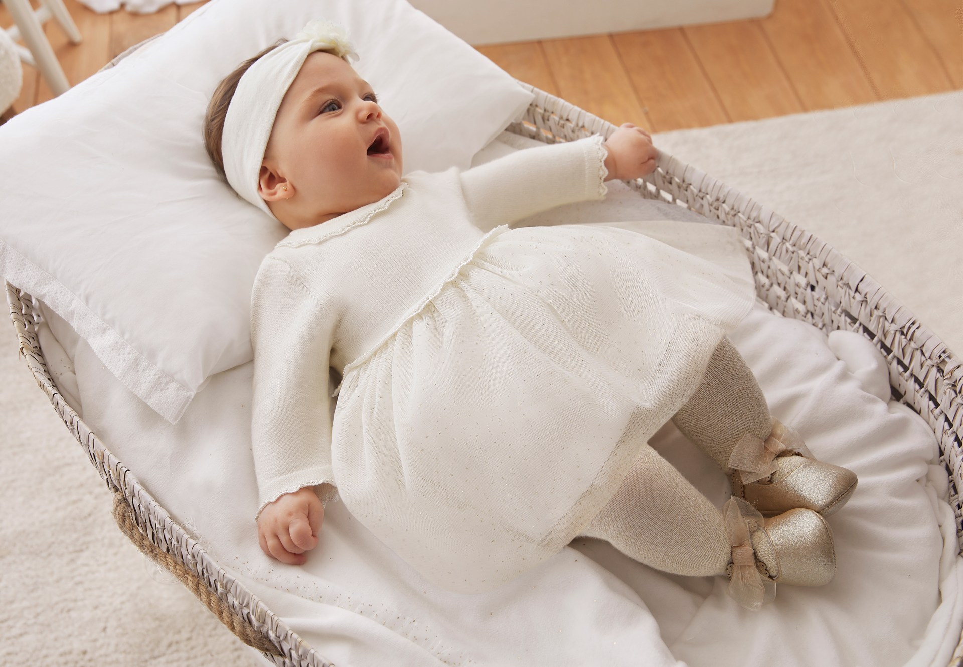 Vestito tulle neonata