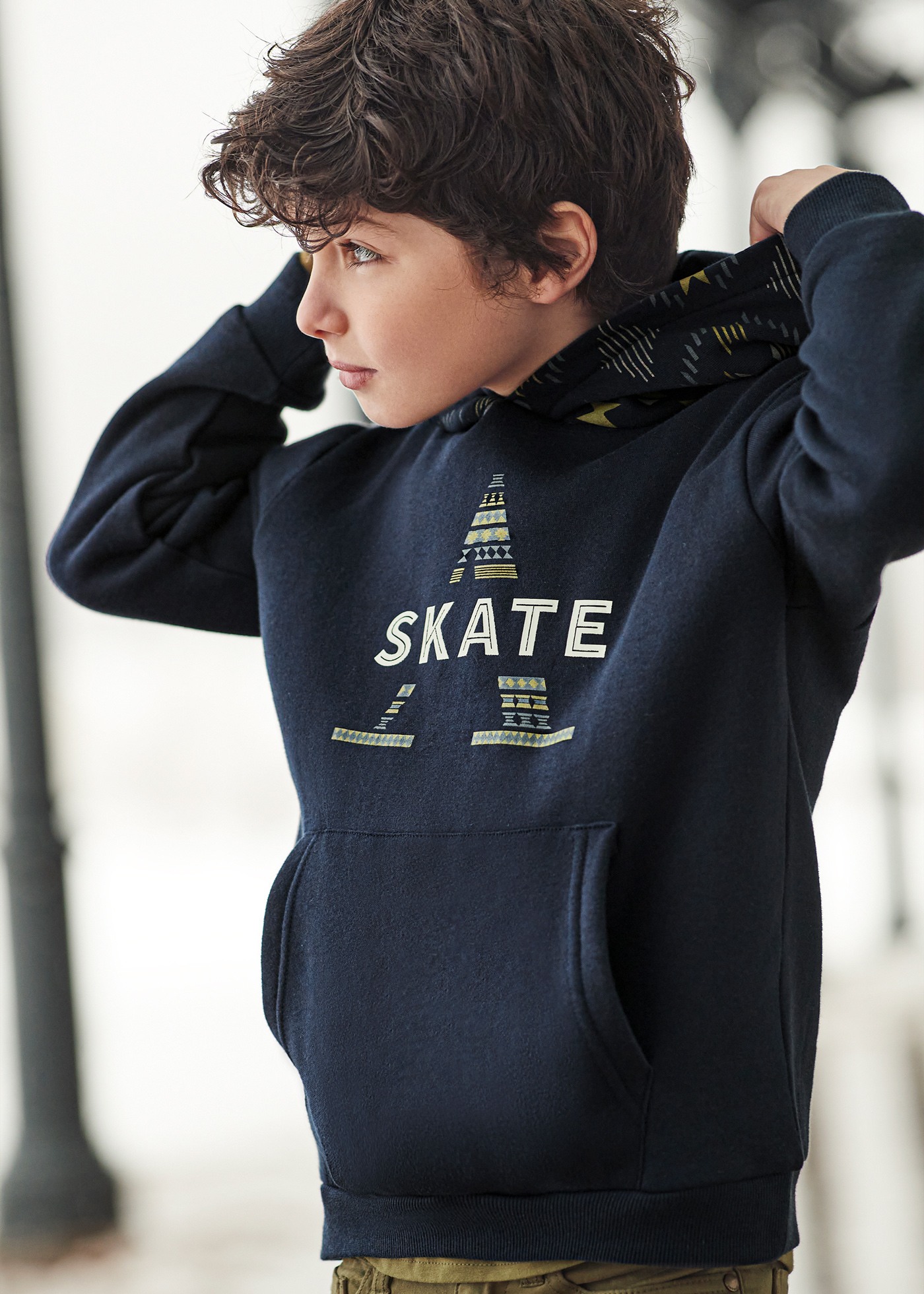 Sweatshirt kombiniert Teenager Jungen