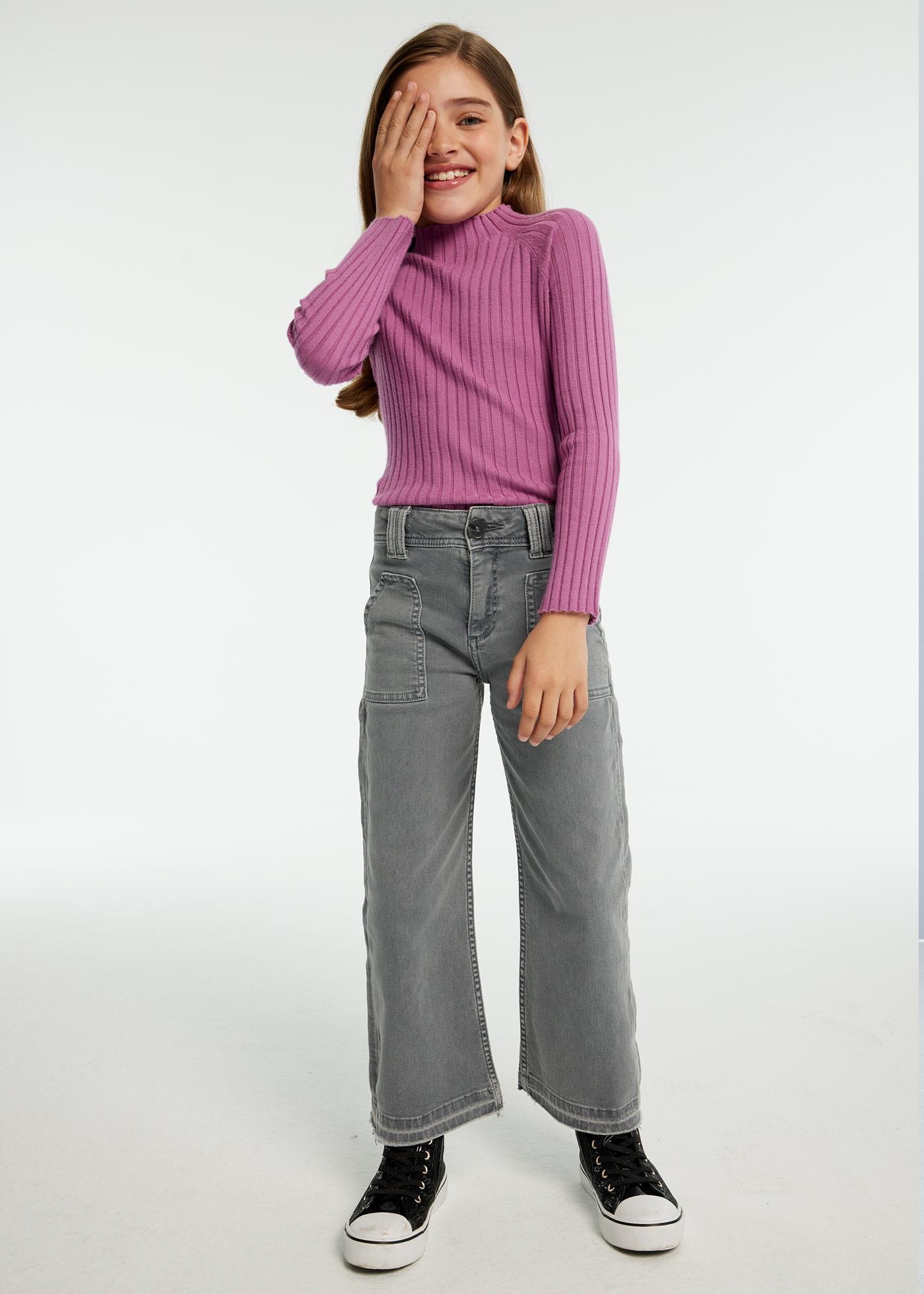 Girl Flared Twill Pants