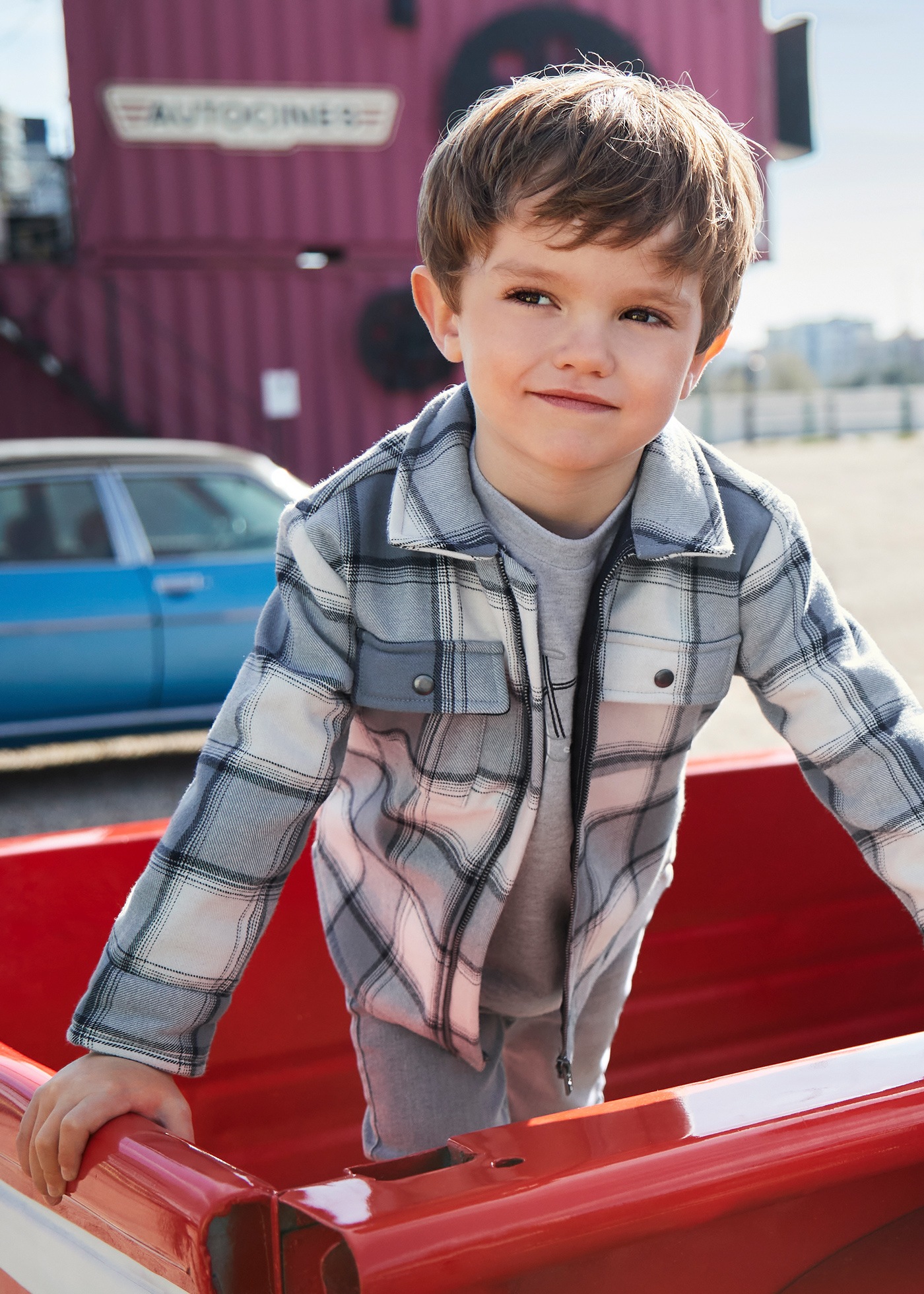 Boy Checked Over Shirt