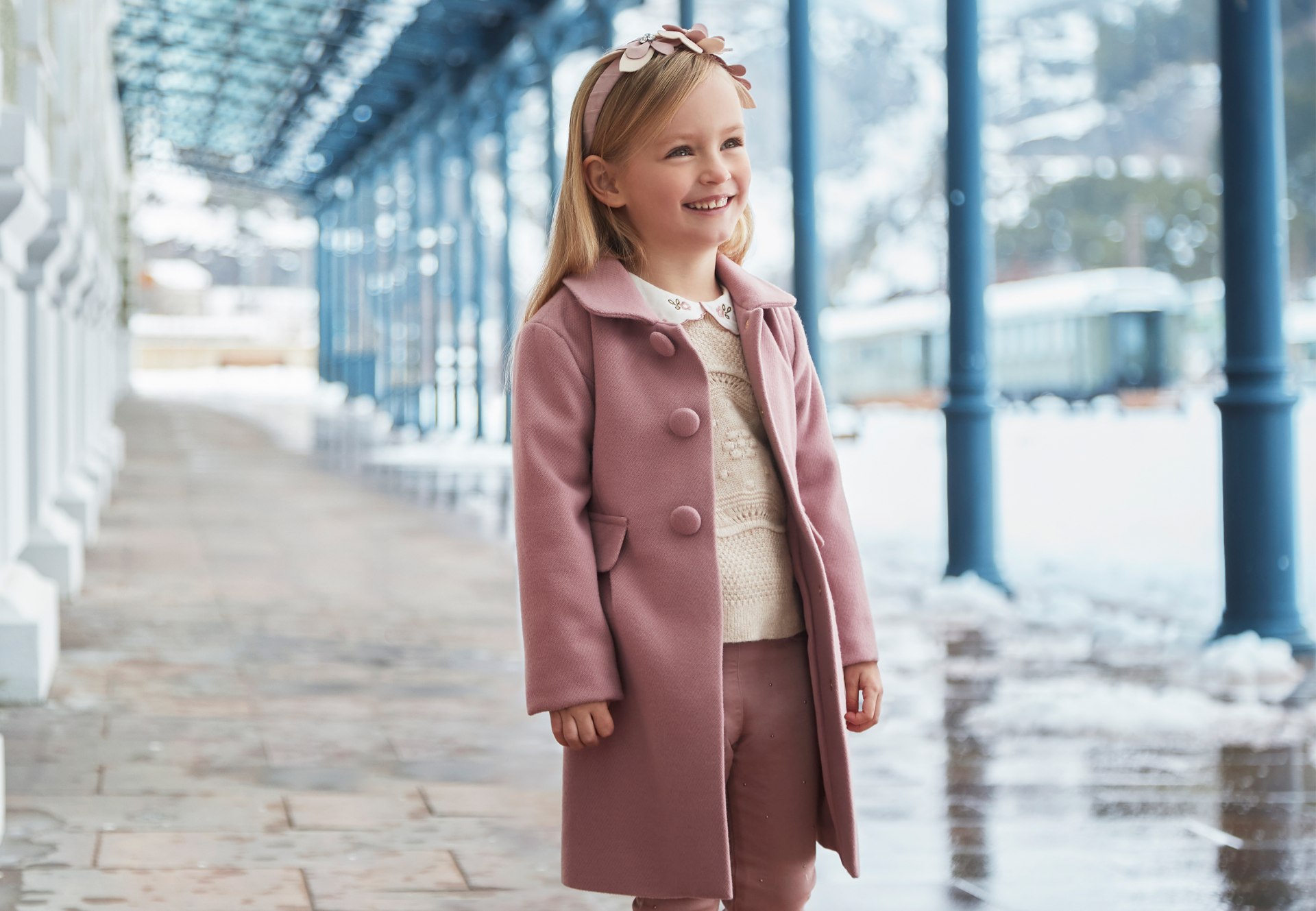 Capotto elegante bambina